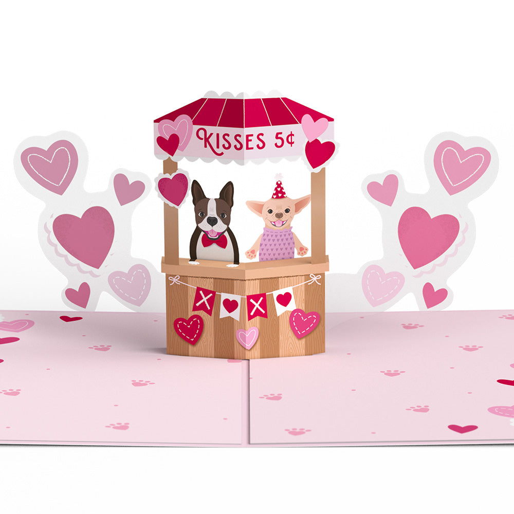 Love You Furever Dog Kisses Our First Valentine Together Pop-Up Card and Sentiment Set、mySite、solidvoid