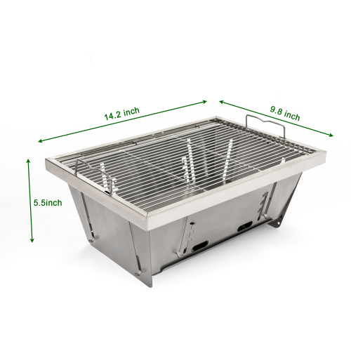 Folded portable BBQ outdoor charcoal barbecue set for picnic patio camping、、eastwooduniform