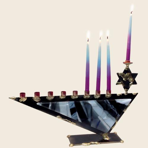 Classy Oil Style Menorah by Gary Rosenthal、mySite、topwebapps