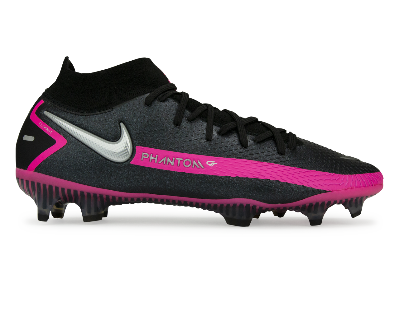 Nike Men's Phantom GT DF Elite FG Black/Pink Blast、mySite、noshort
