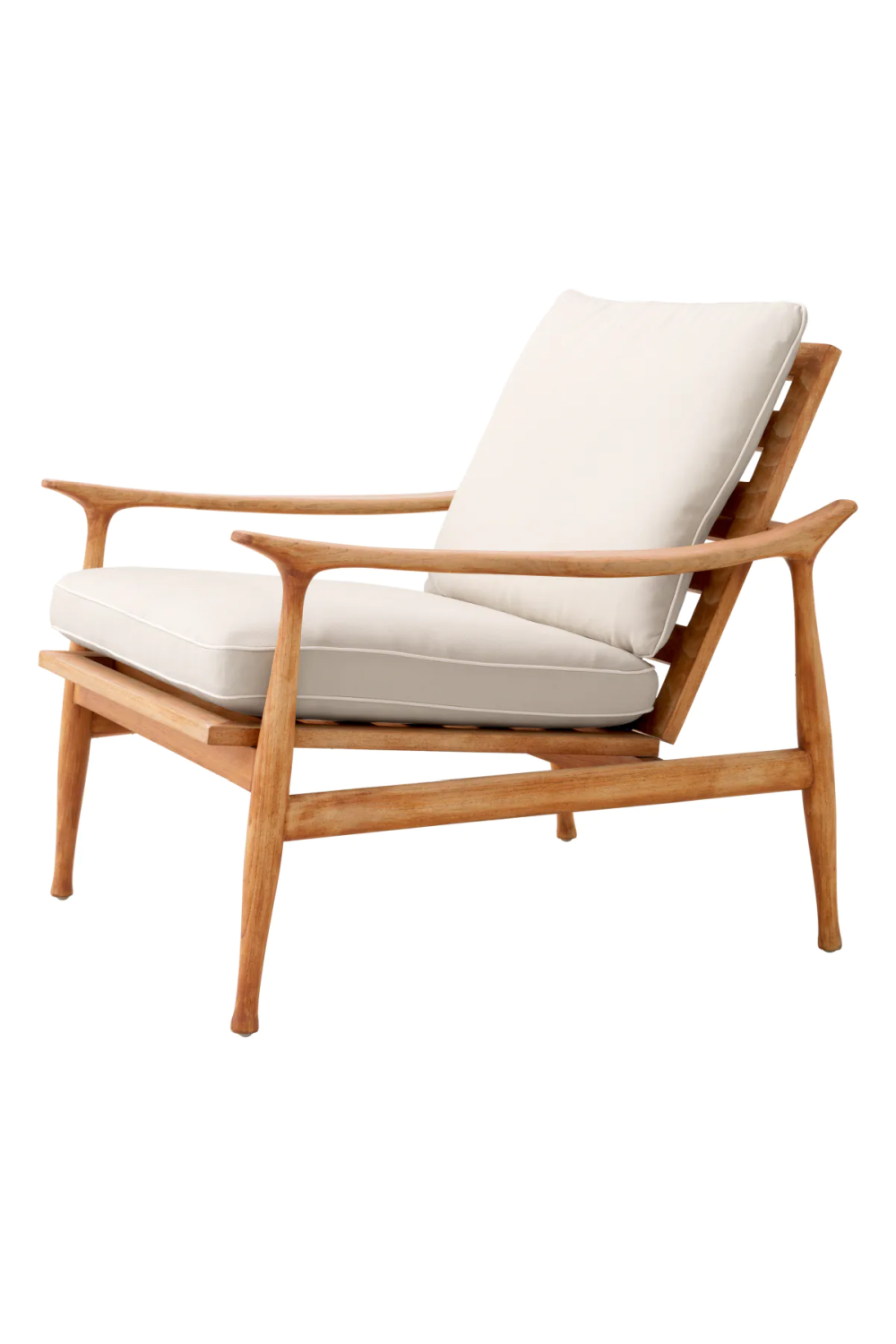 Natural Teak Outdoor Lounge Chair | Eichholtz Manzo、mySite、neckold
