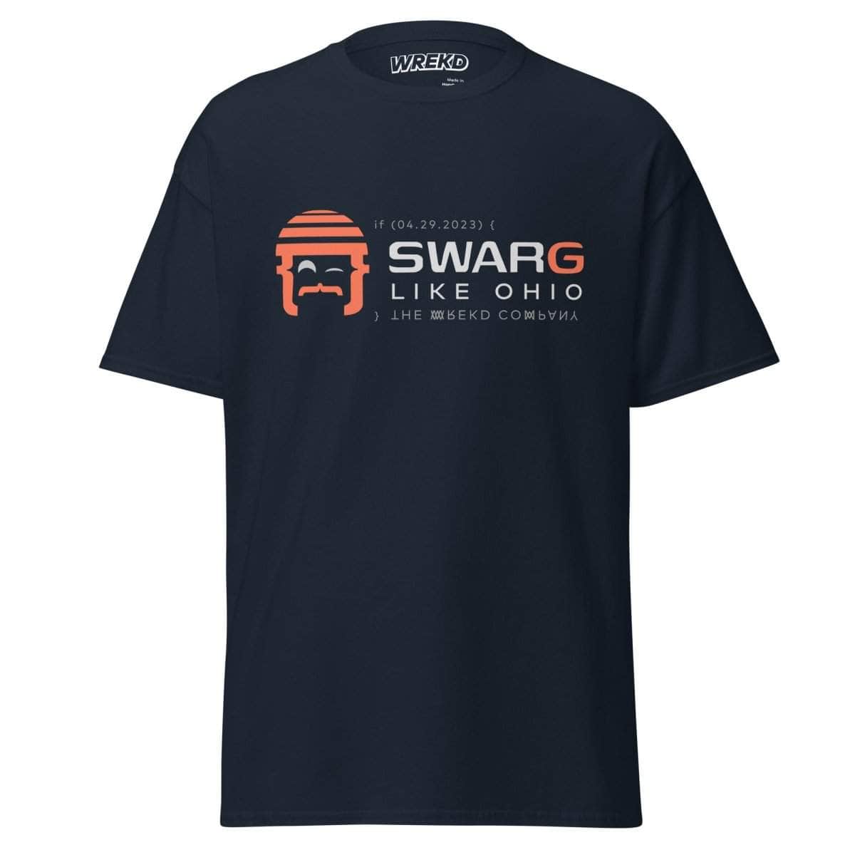 WREKD SWARG LIKE OHIO Parody Goggle Dooms Day Men's Classic Tee、mySite、merchandisen