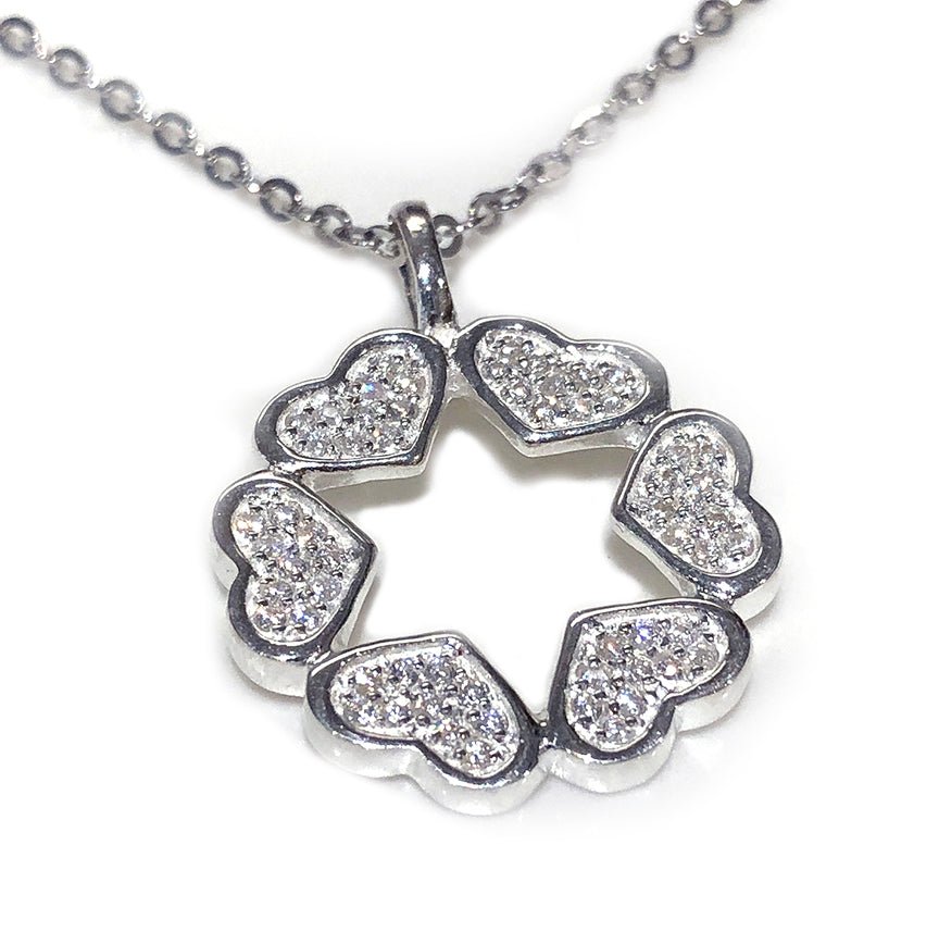  Sterling Star of David Heart Pendant Necklace、mySite、elrpsem3k