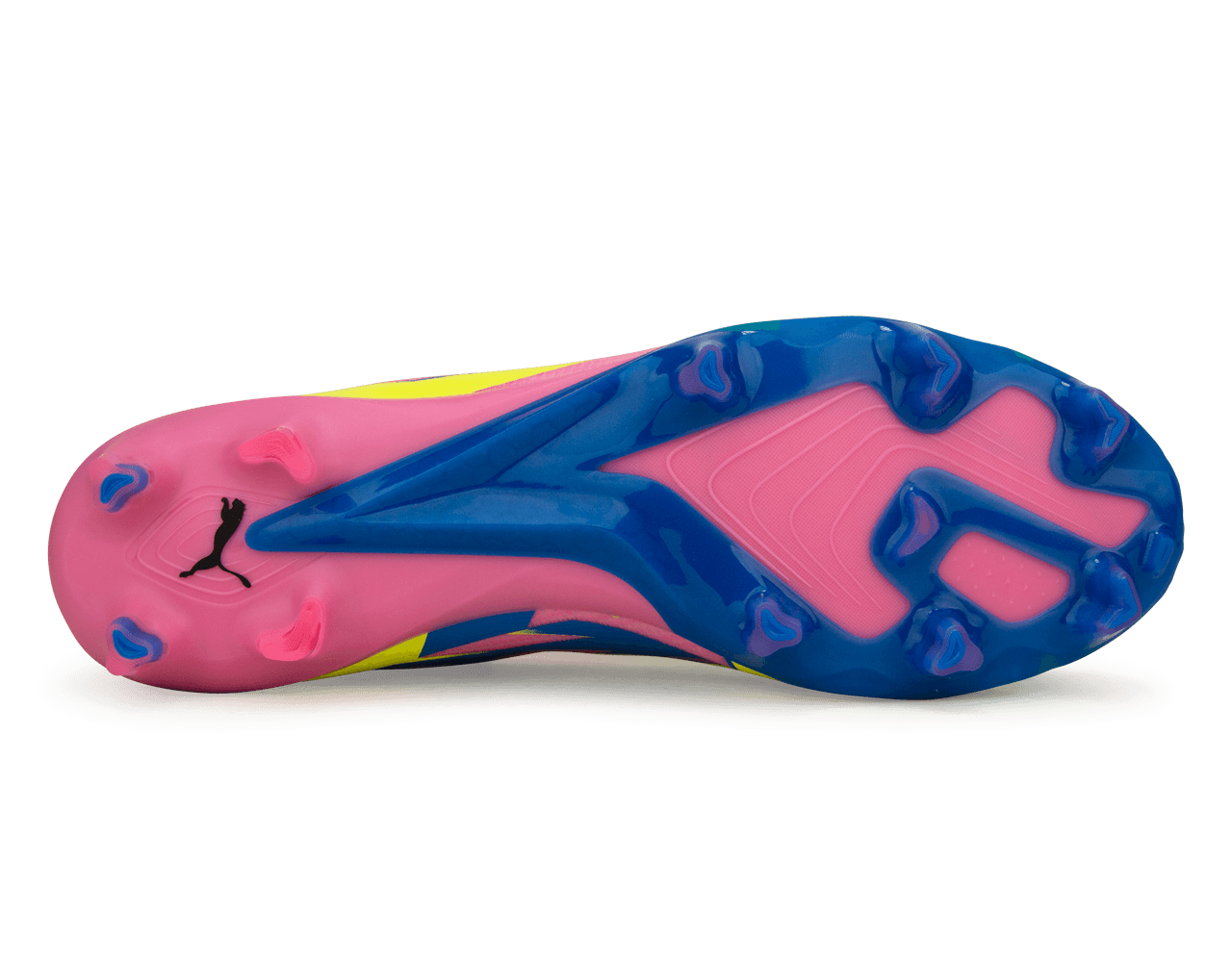 PUMA Men's Ultimate Energy FG/AG Pink/Blue/Yellow、mySite、noshort