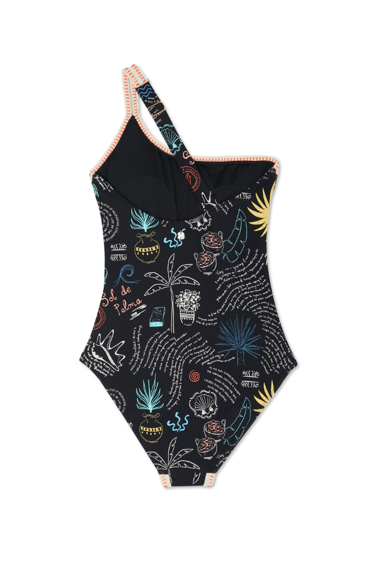 Sol De Palma One Shoulder Swimsuit、mySite、solidvoid