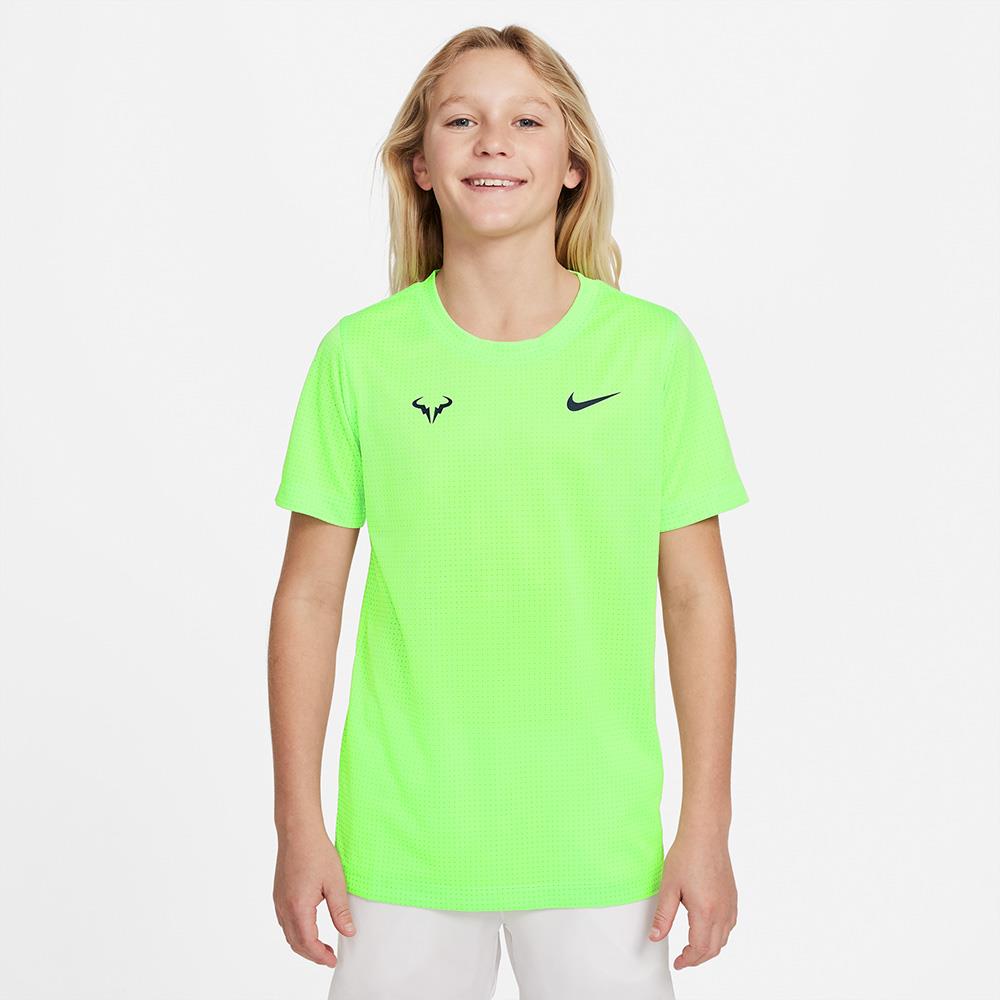 Nike Boys Rafa Tee - Lime Glow