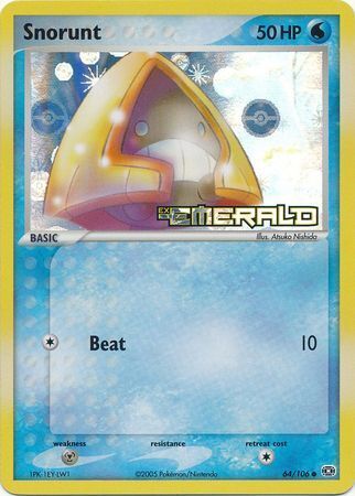 Snorunt (64/106) (Stamped) EX: Emerald、mySite、waistdrama