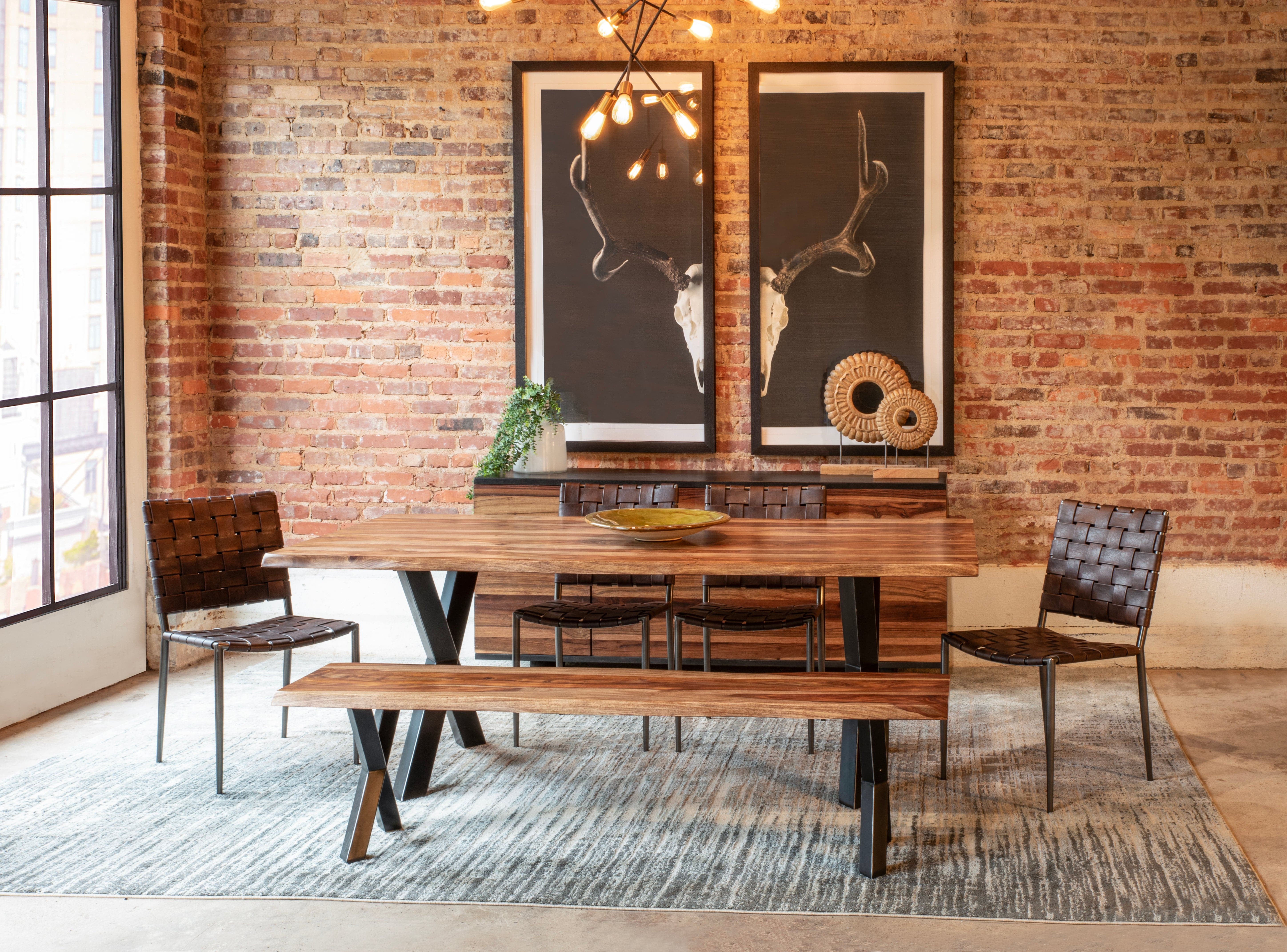 Elliston Sheesham Dining Bench、mySite、neckold