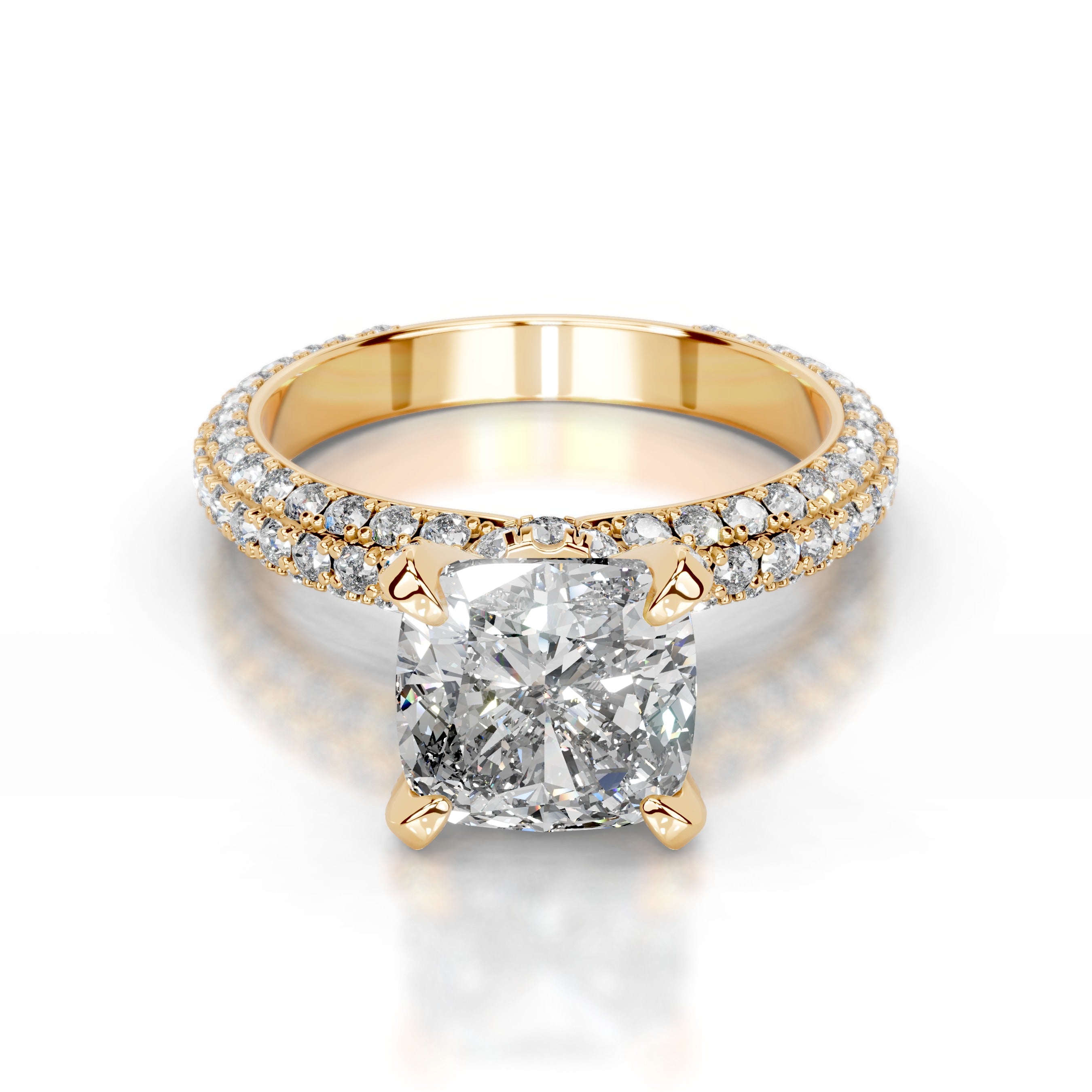Milly Lab Grown Diamond Ring - 18K Yellow Gold、mySite、hinf8tx79