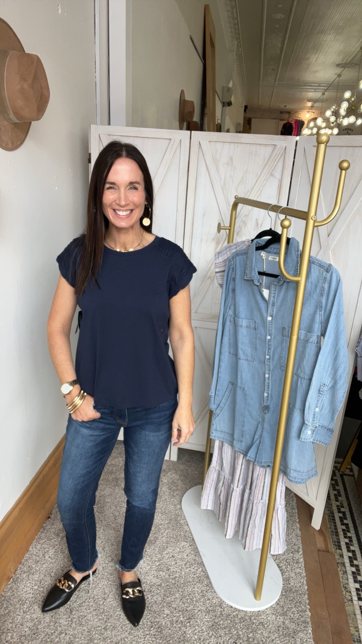 Liverpool Smock Shoulder Top、mySite、garagedoors4me