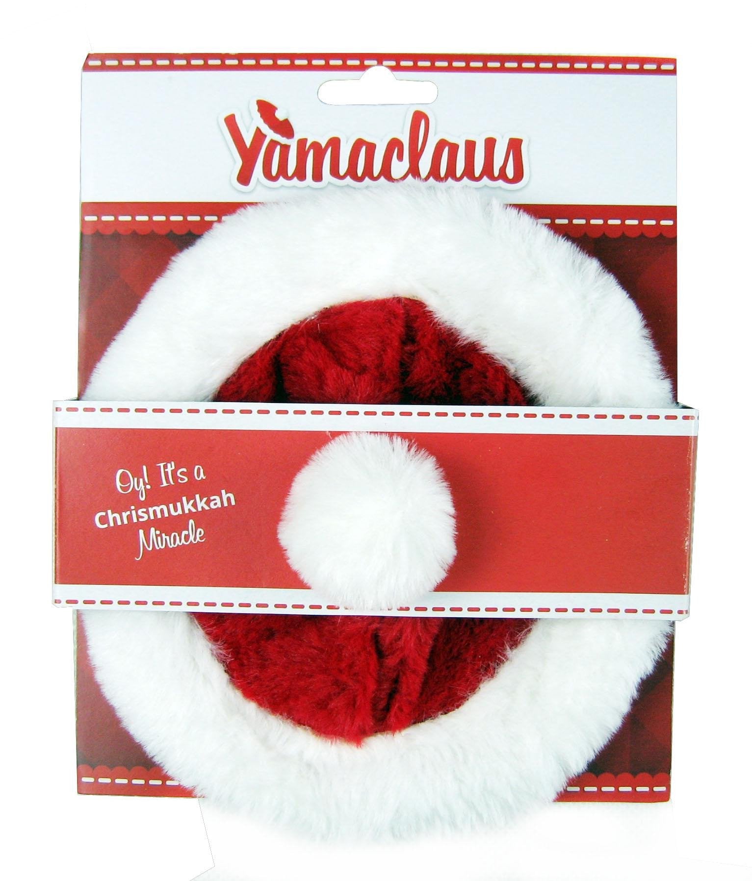 Yamaclaus: Chrismukkah Santa Claus Hat and Yarmulke Mashup - Red or Blue、mySite、topwebapps