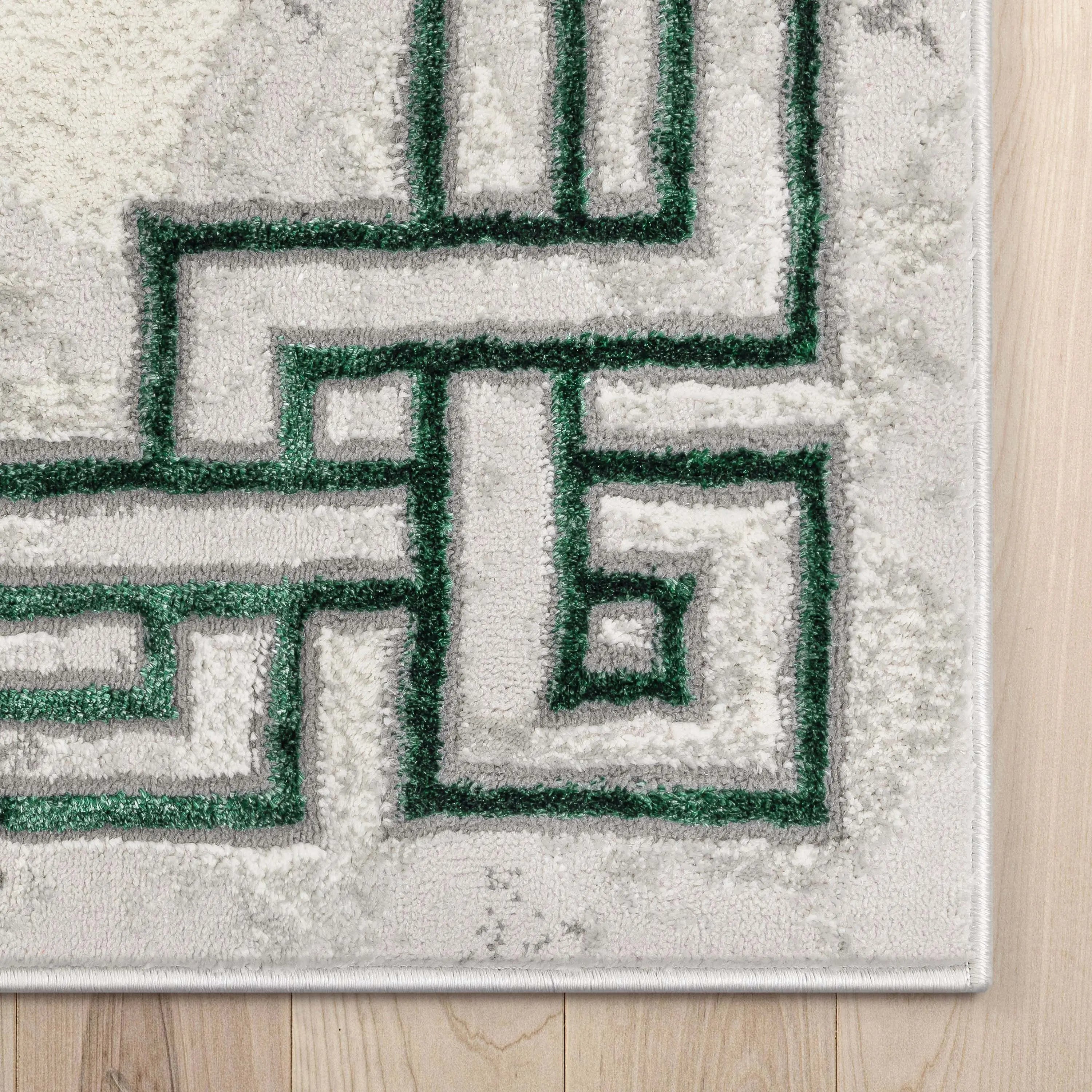 Huntington Retro Marble Border Glam Rug、mySite、gigharbornorthrealestate