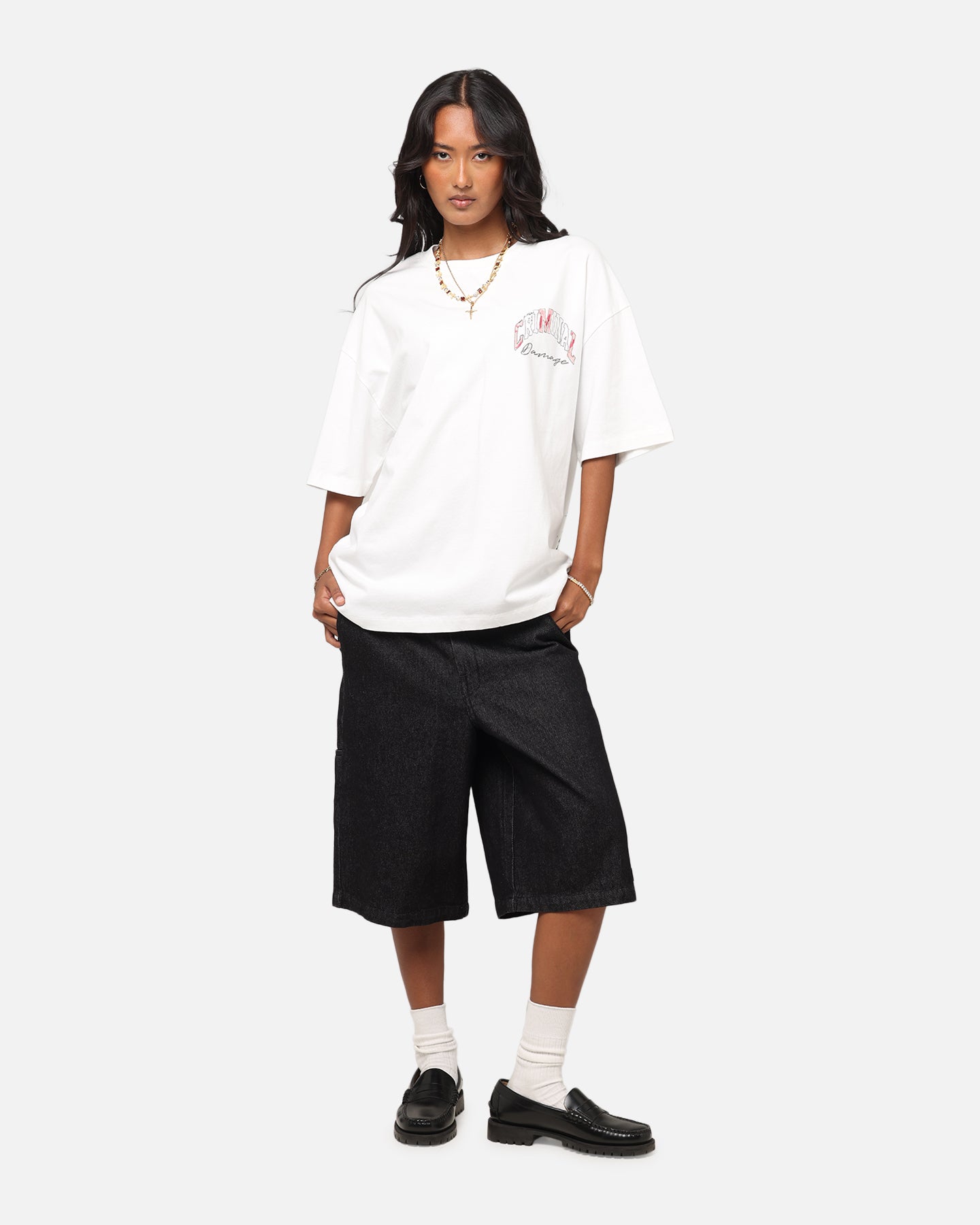 Criminal Damage Diamond Ring T-Shirt Off White、mySite、zt4zffjzw