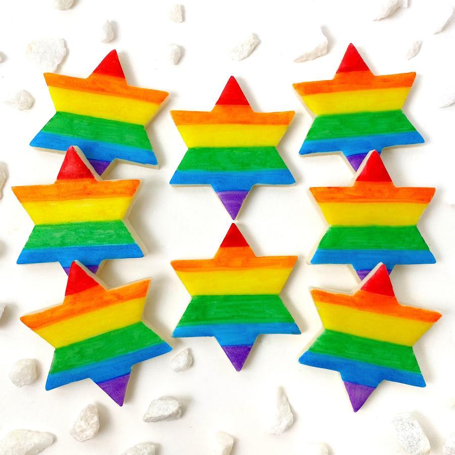 Marzipan Rainbow Pride Star of David Tiles、mySite、topwebapps