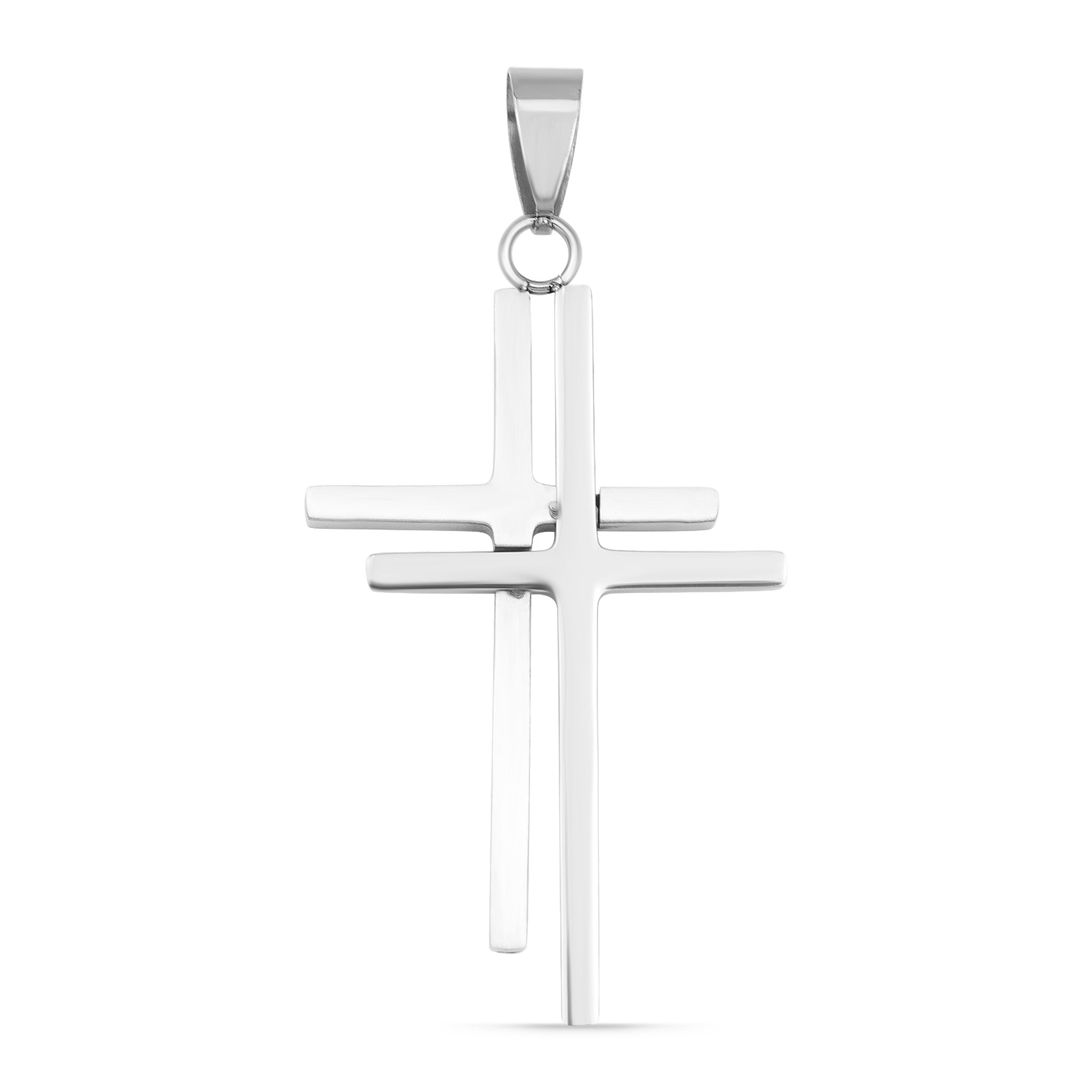 Stainless Steel Double Cross Pendant / PDJ3169、mySite、dreamappss