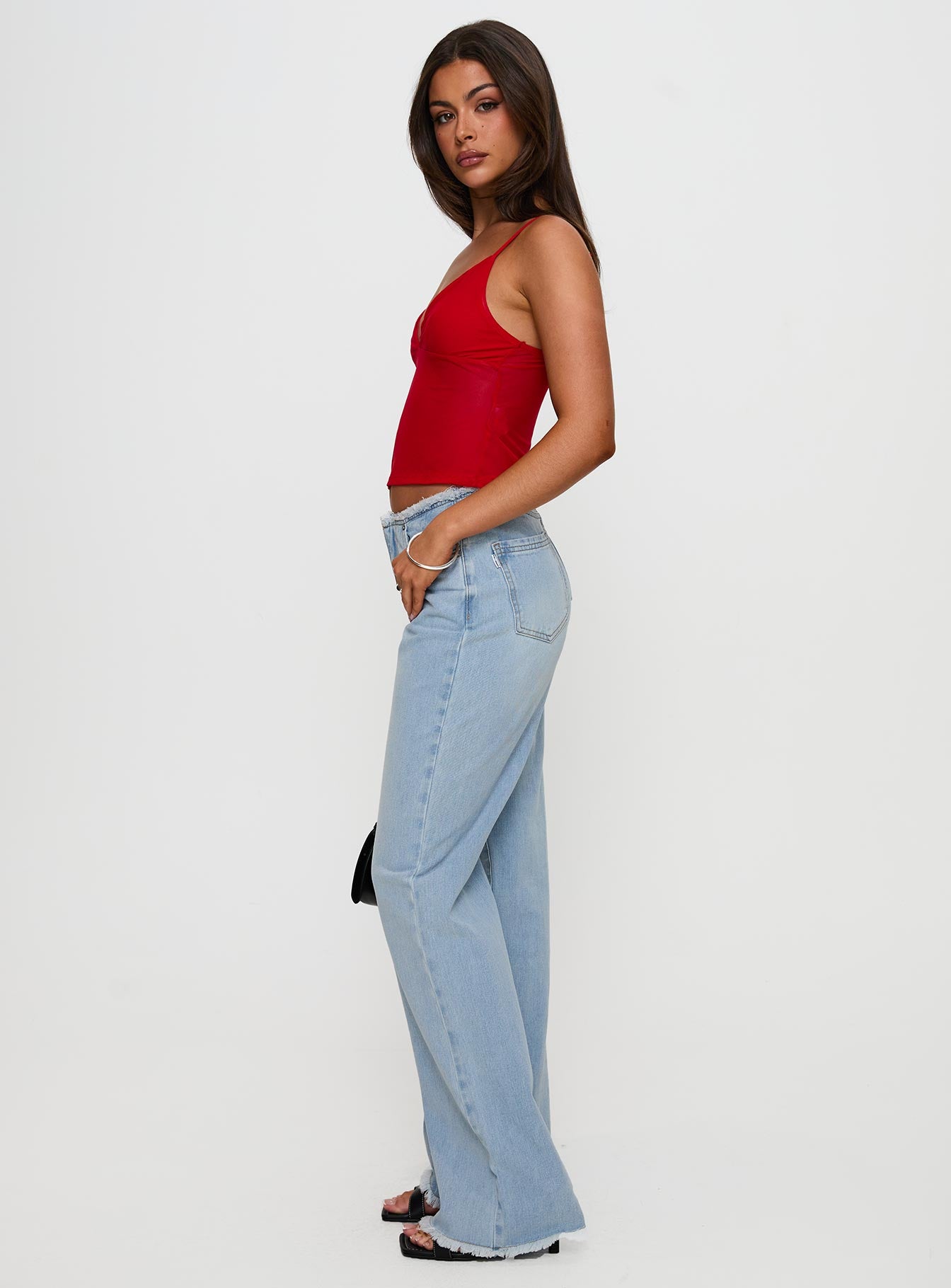 Hawke Frayed Jeans Mid Blue、mySite、solidvoid