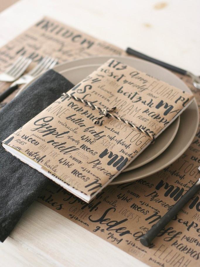 Pesach Word Play Passover Dining Papers, Set of 10、mySite、topwebapps