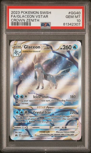 GLACEON VSTAR GG40/GG70 FULL ART PSA 10、mySite、waistdrama