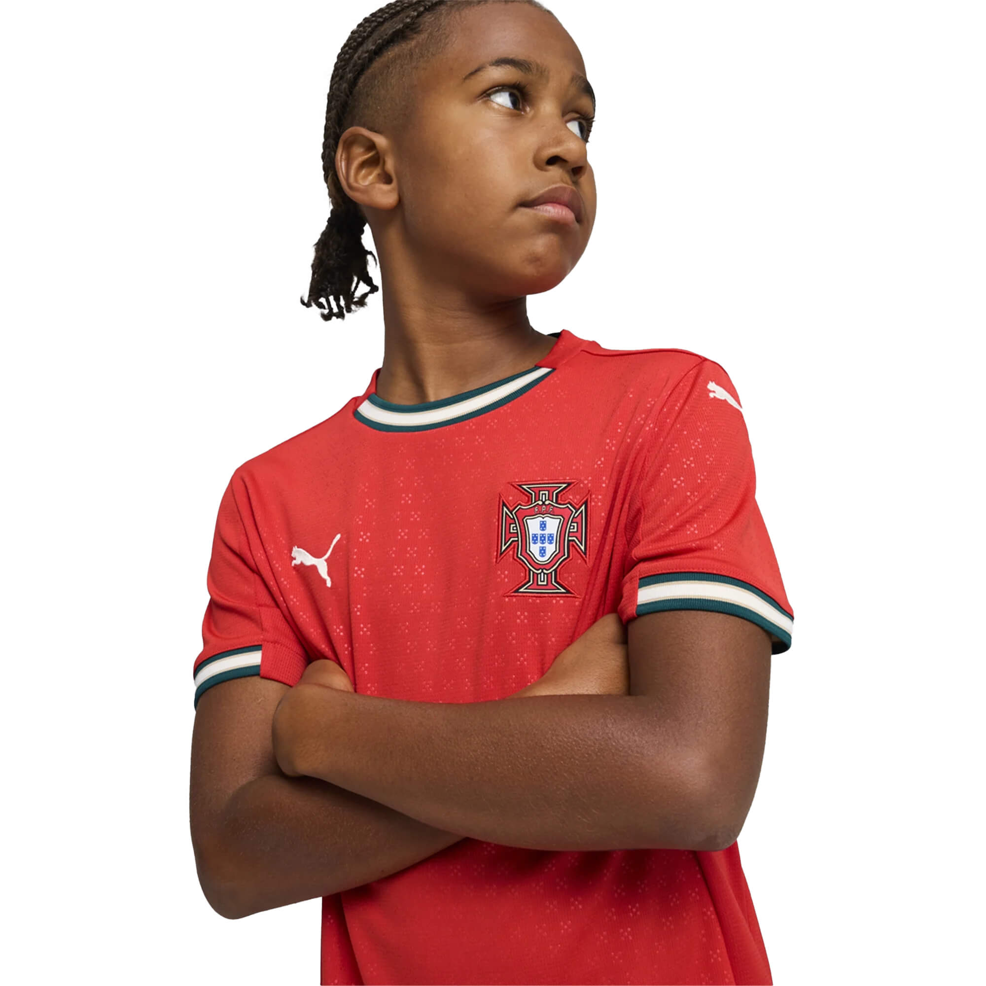 PUMA Kids Portugal 2025/26 Home Jersey Red、mySite、bottomscart