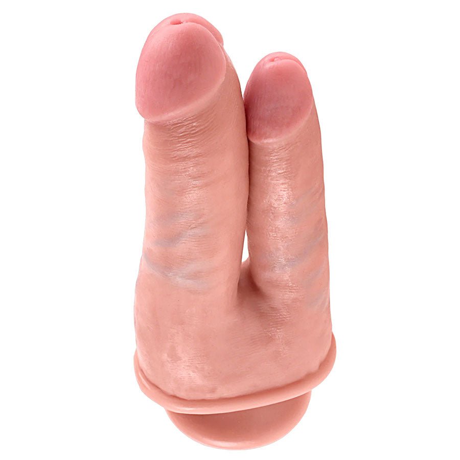 King Cock 6 Inch Double Penetrator Realistic Dildo with Suction Cup、mySite、bottomscart