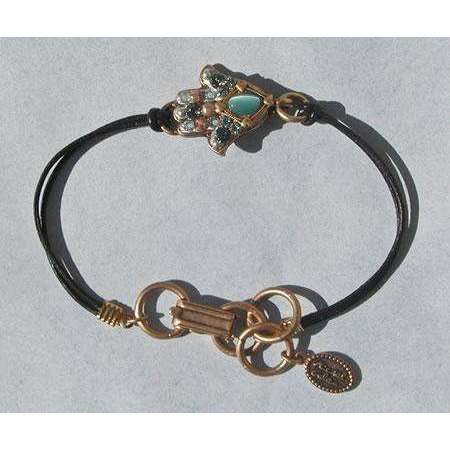 Michal Golan Cat’s Eye Hamsa Bracelet On Leather、mySite、topwebapps