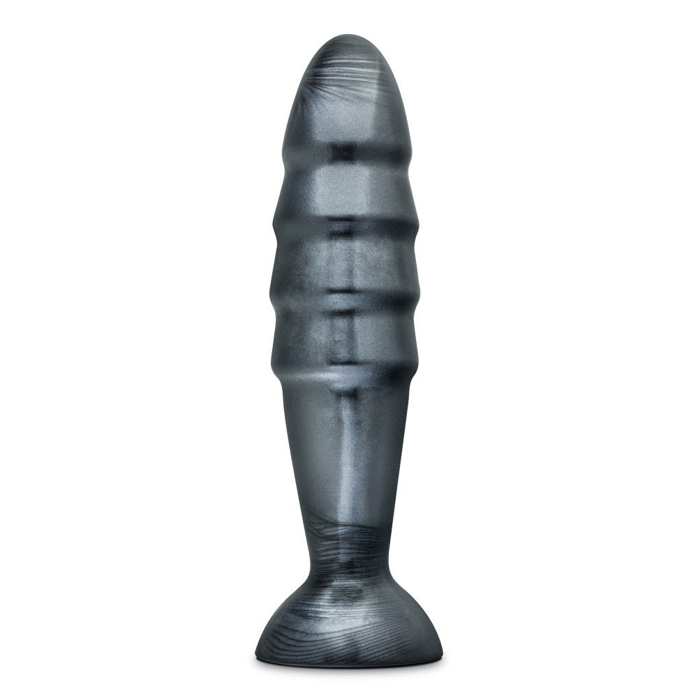 Jet By Blush® | Destructor Carbon Metallic Black 10.75-Inch Anal Plug With Suction Cup Base、mySite、bottomscart