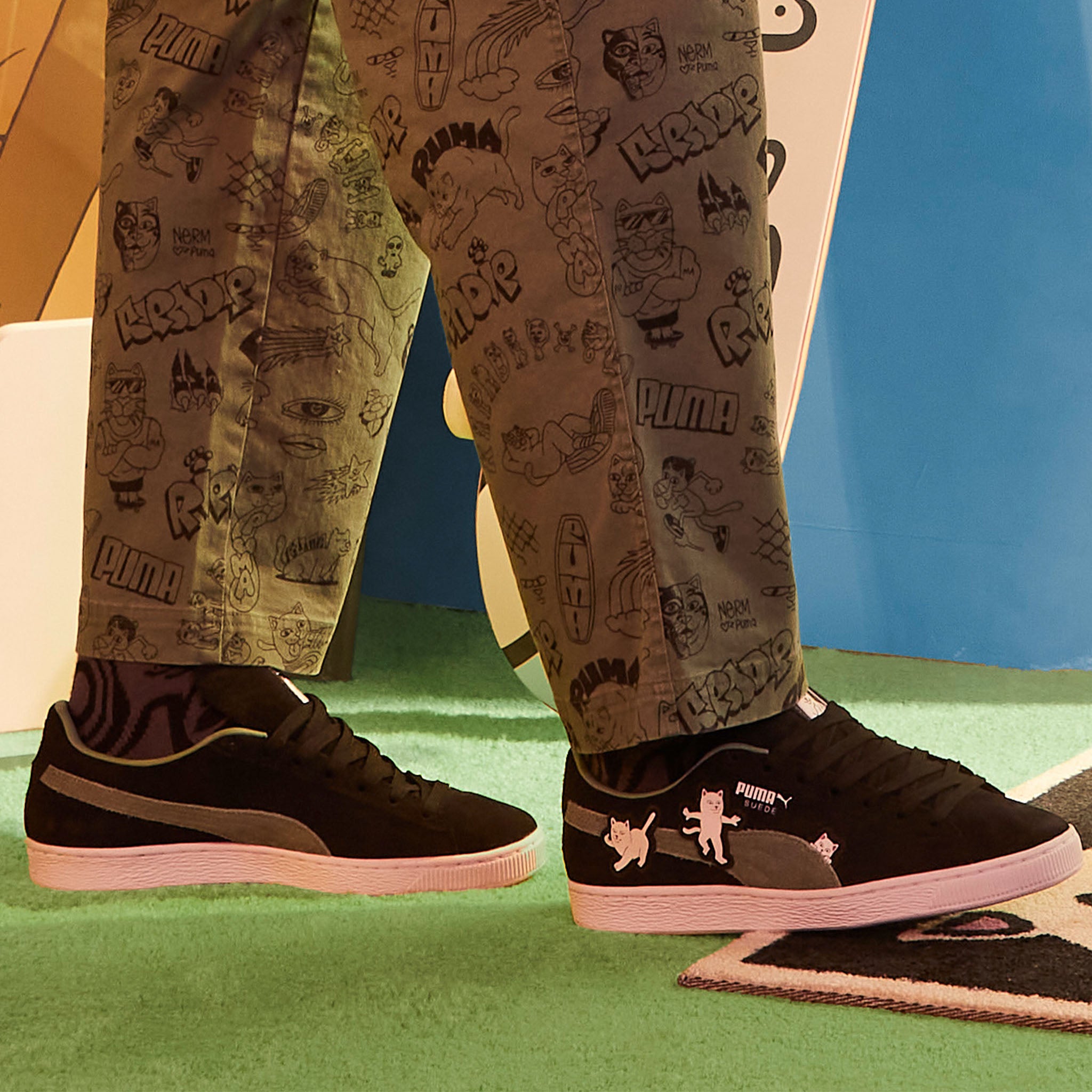  Suede RIPNDIP (Puma Black Eucalyptus)、mySite、merchandisen