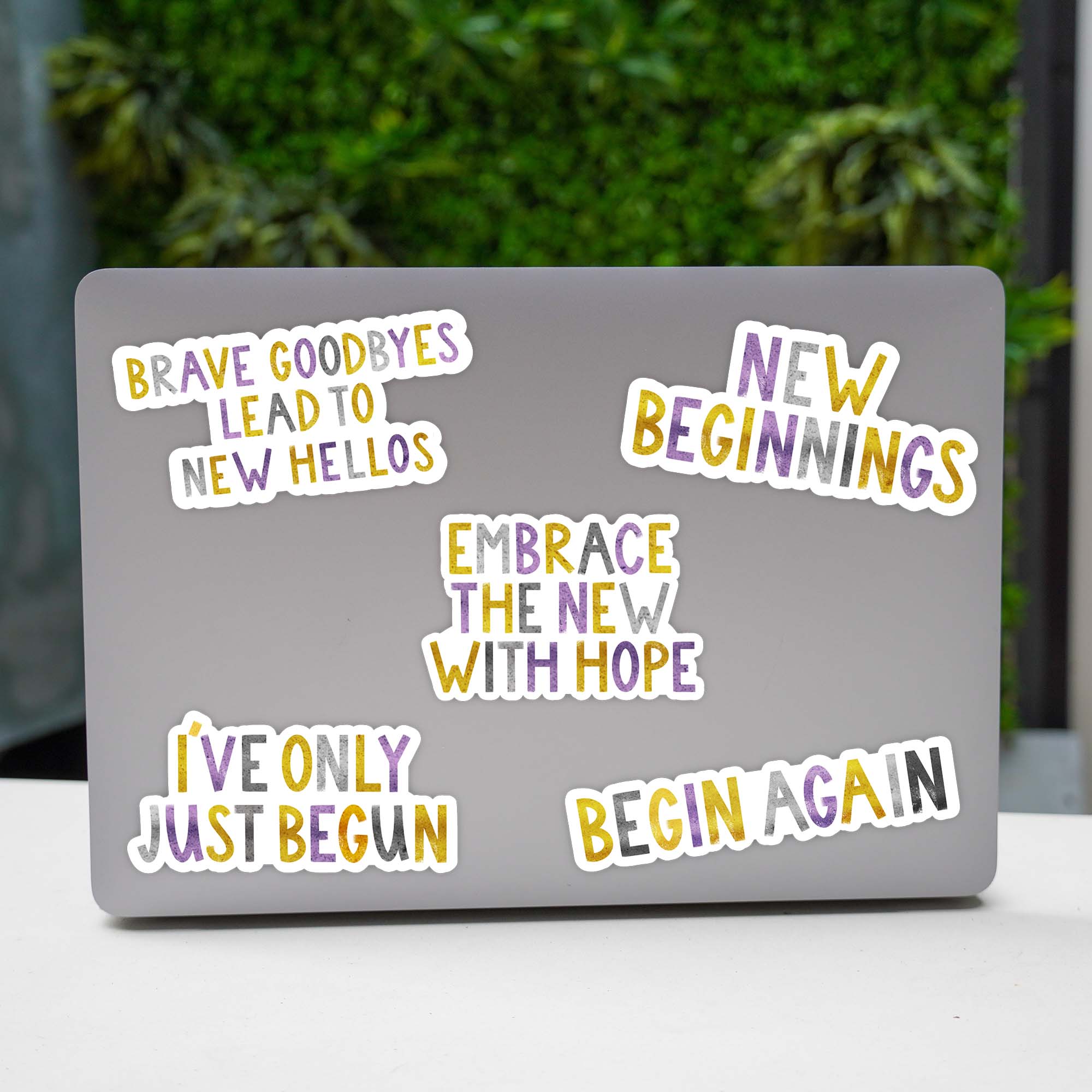  Positivity 5 Pack - New Year Lettering Stickers、mySite、elrpsem3k