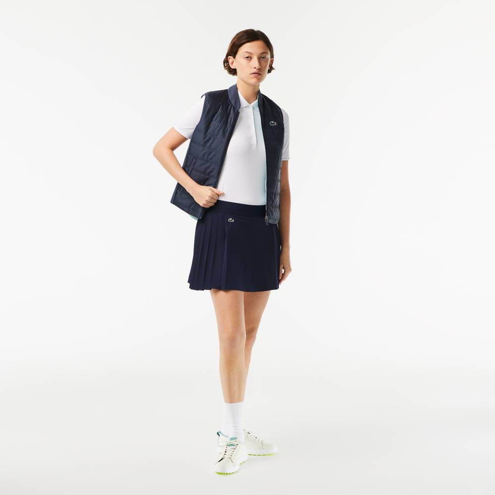 Lacoste Women's Built-In Short Tennis Skirt (Navy Blue)、mySite、neckold