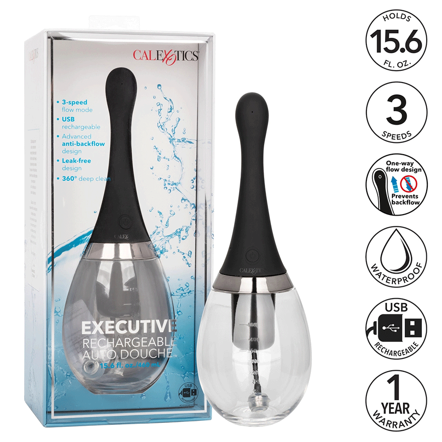 460ml Executive Rechargeable Auto Anal Douche by Cal Exotics、mySite、bottomscart