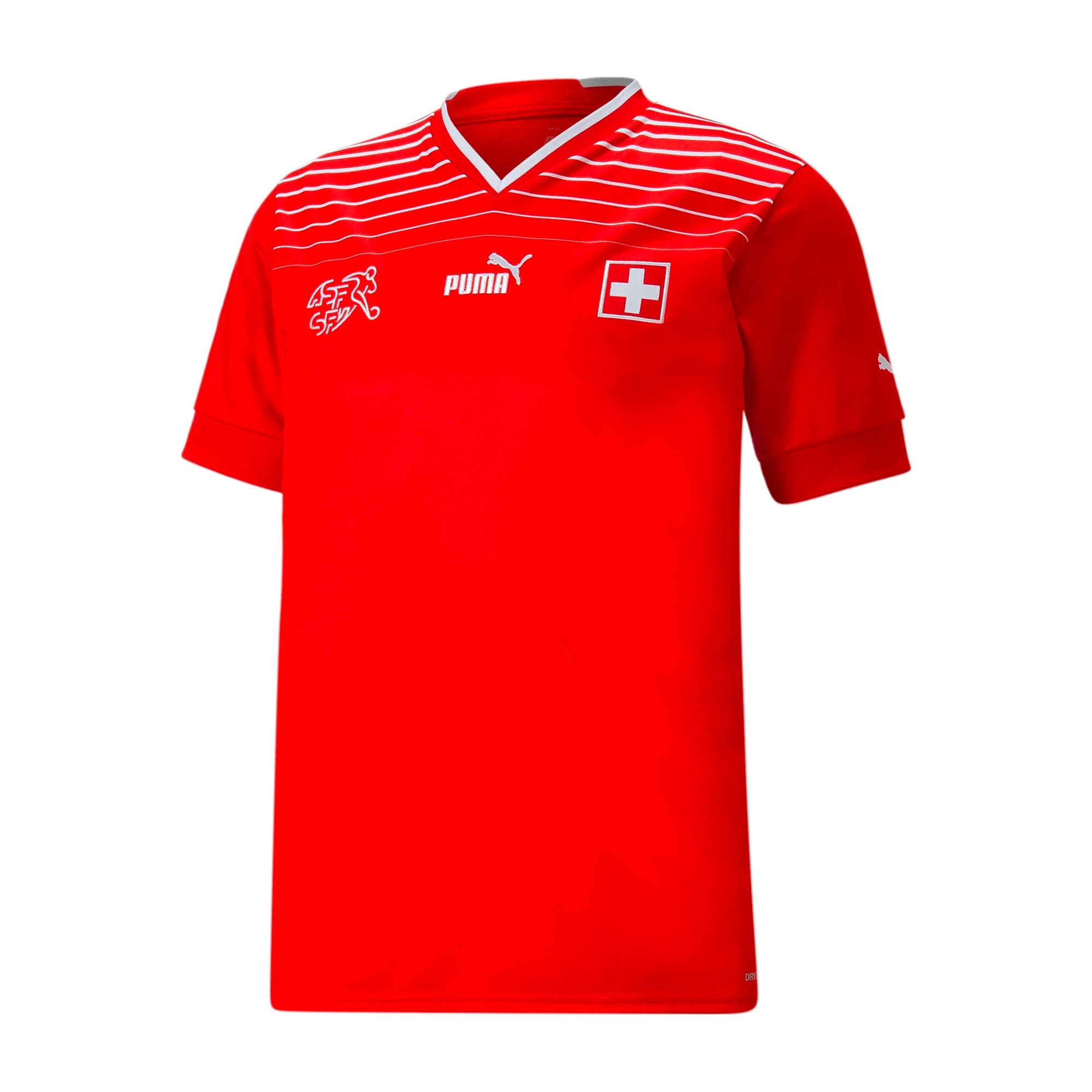 PUMA Men's Switzerland 2022/23 Home Jersey Red/White、mySite、bottomscart
