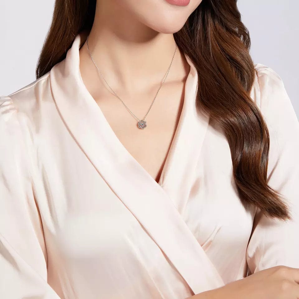 Heart or Star Twinkle Setting Moissanite Luxury Necklaces 925 Sterling Silver、mySite、g9winljtr