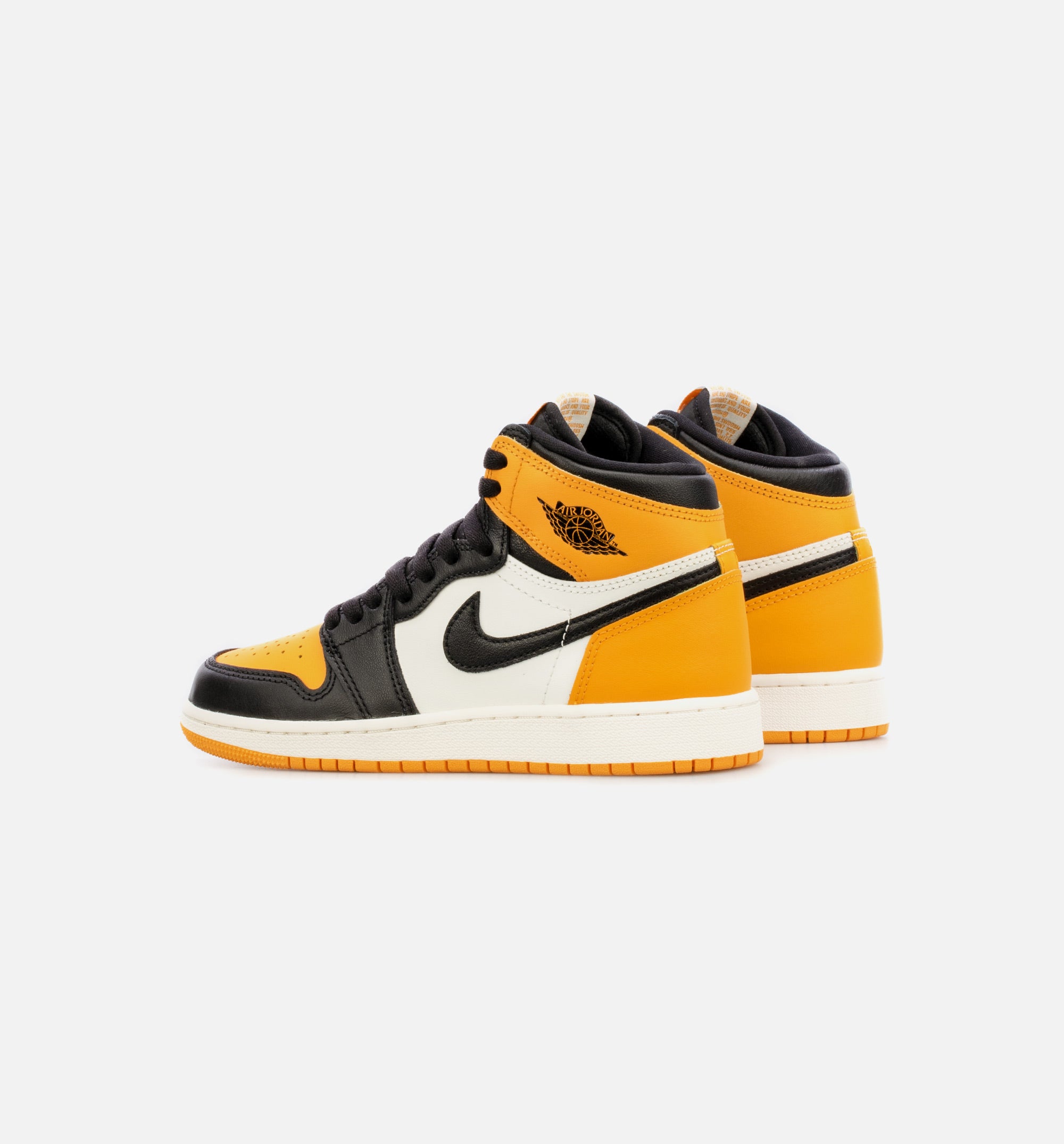 Air Jordan 1 Retro High Taxi Grade School Lifestyle Shoe - Black/Yellow Free Shipping、mySite、dreamappss