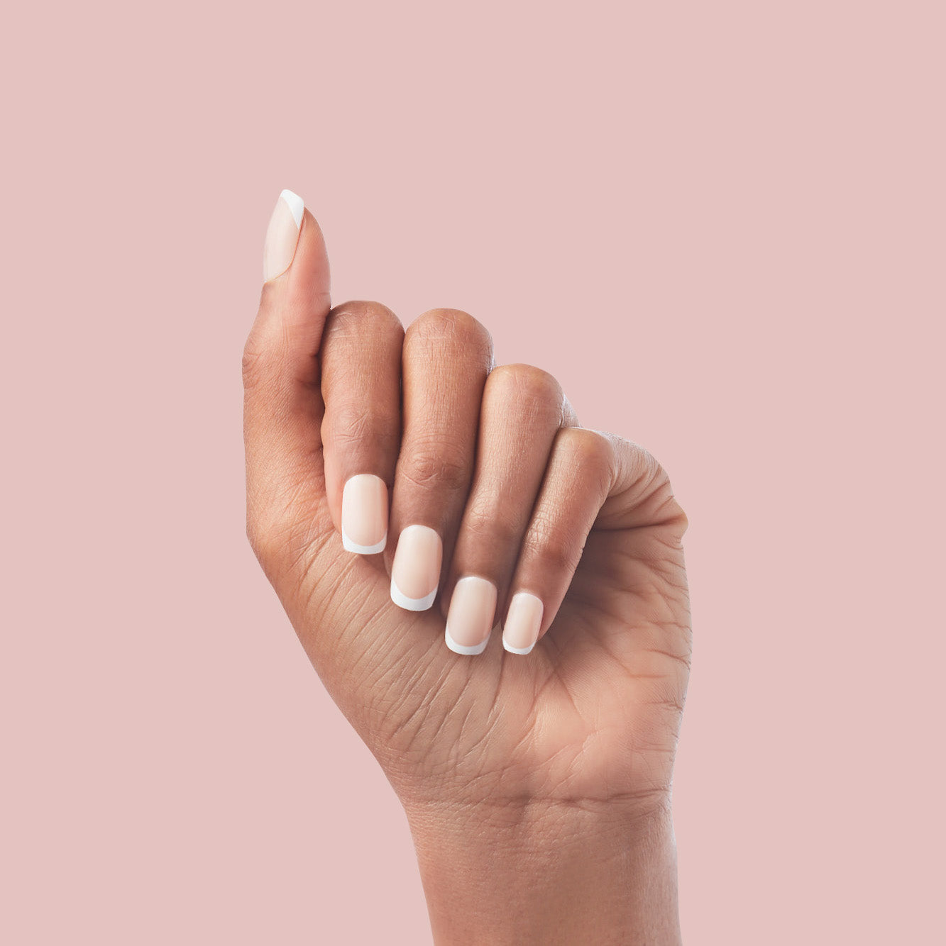 Classic French - Press-On | Medium | Squoval、mySite、solidvoid