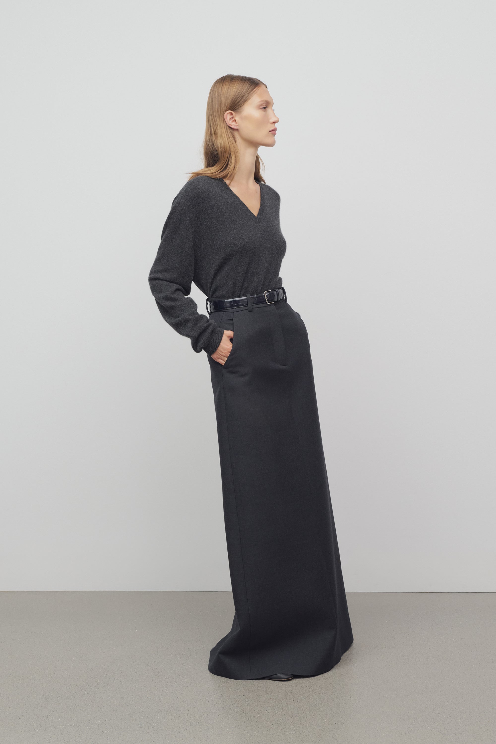 Roux Skirt in Wool、mySite、aoinhome