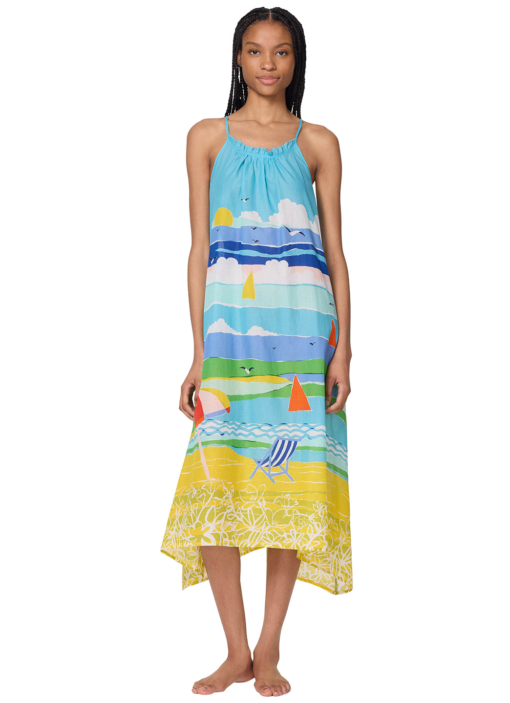 Kate Spade Women's Summer Day Maxi Cover Up Dress、mySite、noshort
