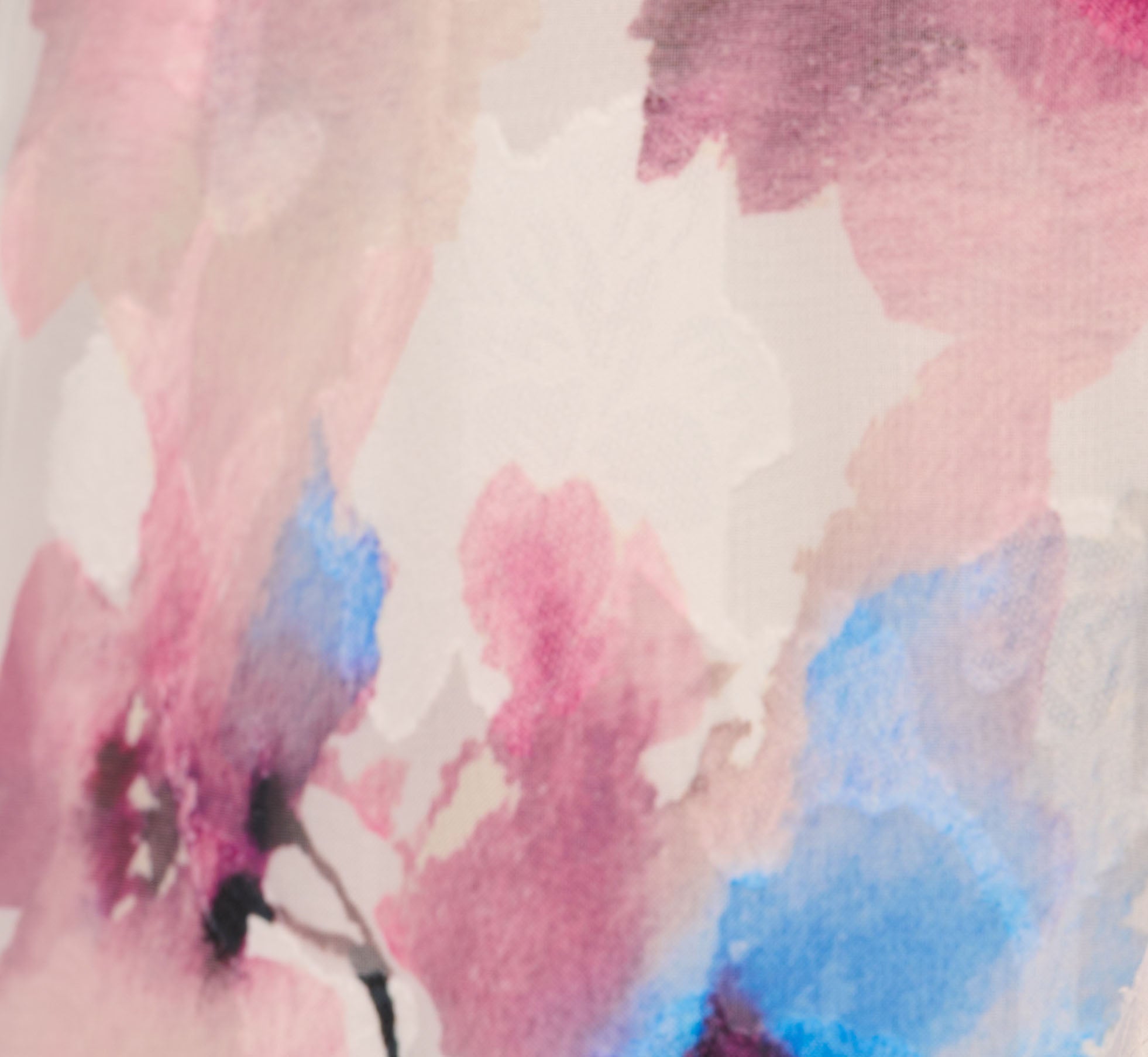 Floral Printed Chiffon Halter Dress With Self Tie Waist In Ivory Pink Multi、mySite、solidvoid