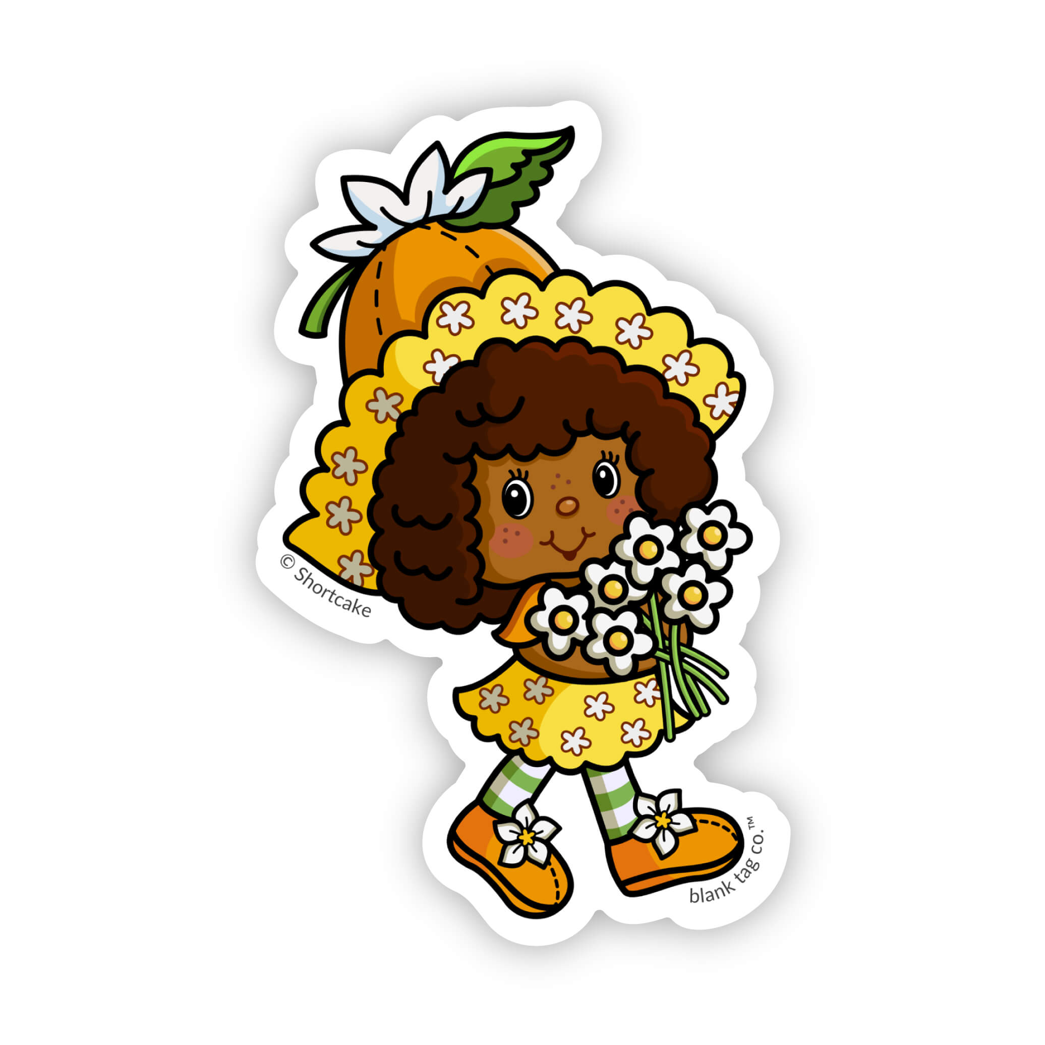  The Strawberry Shortcake Orange Blossom Vinyl Sticker Decal、mySite、ghnorth