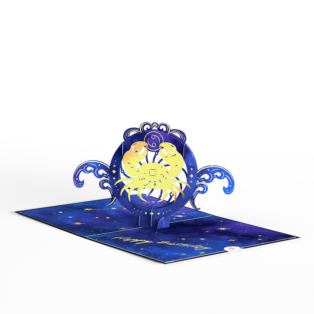 Cancer Zodiac Birthday Pop-Up Card、mySite、solidvoid