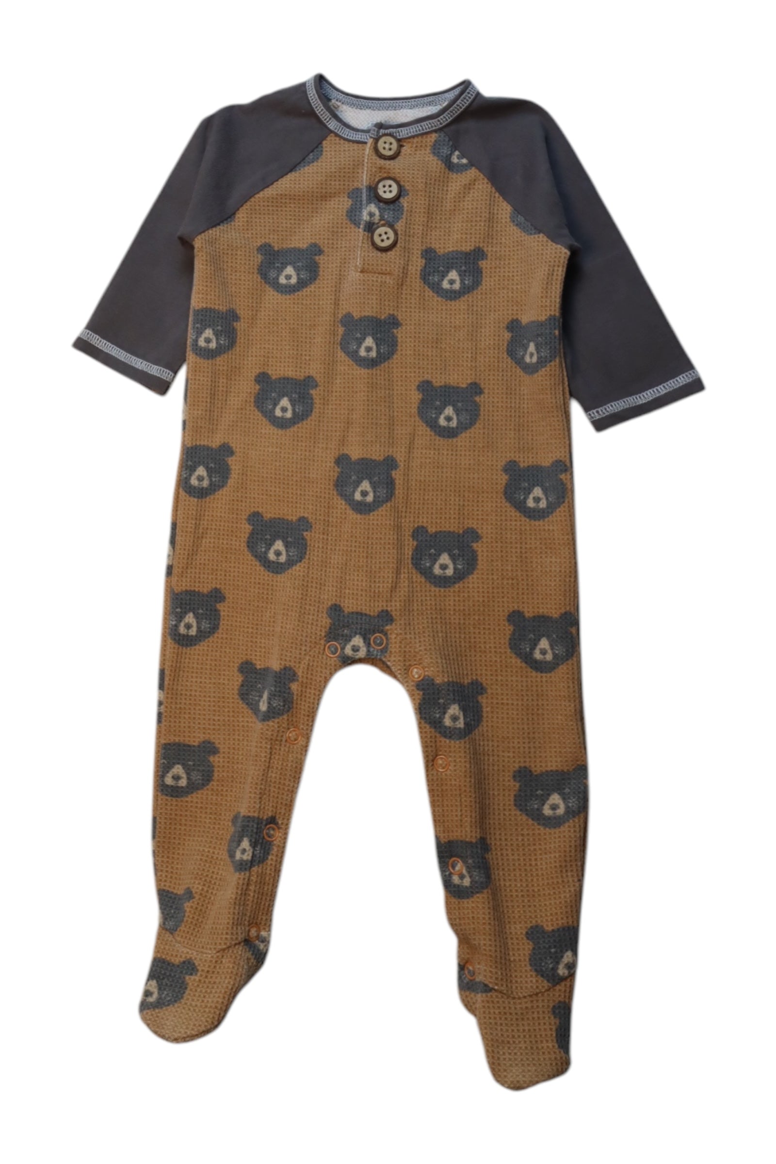 Mudpie Bear Print Onesie 3-6M、mySite、g9winljtr