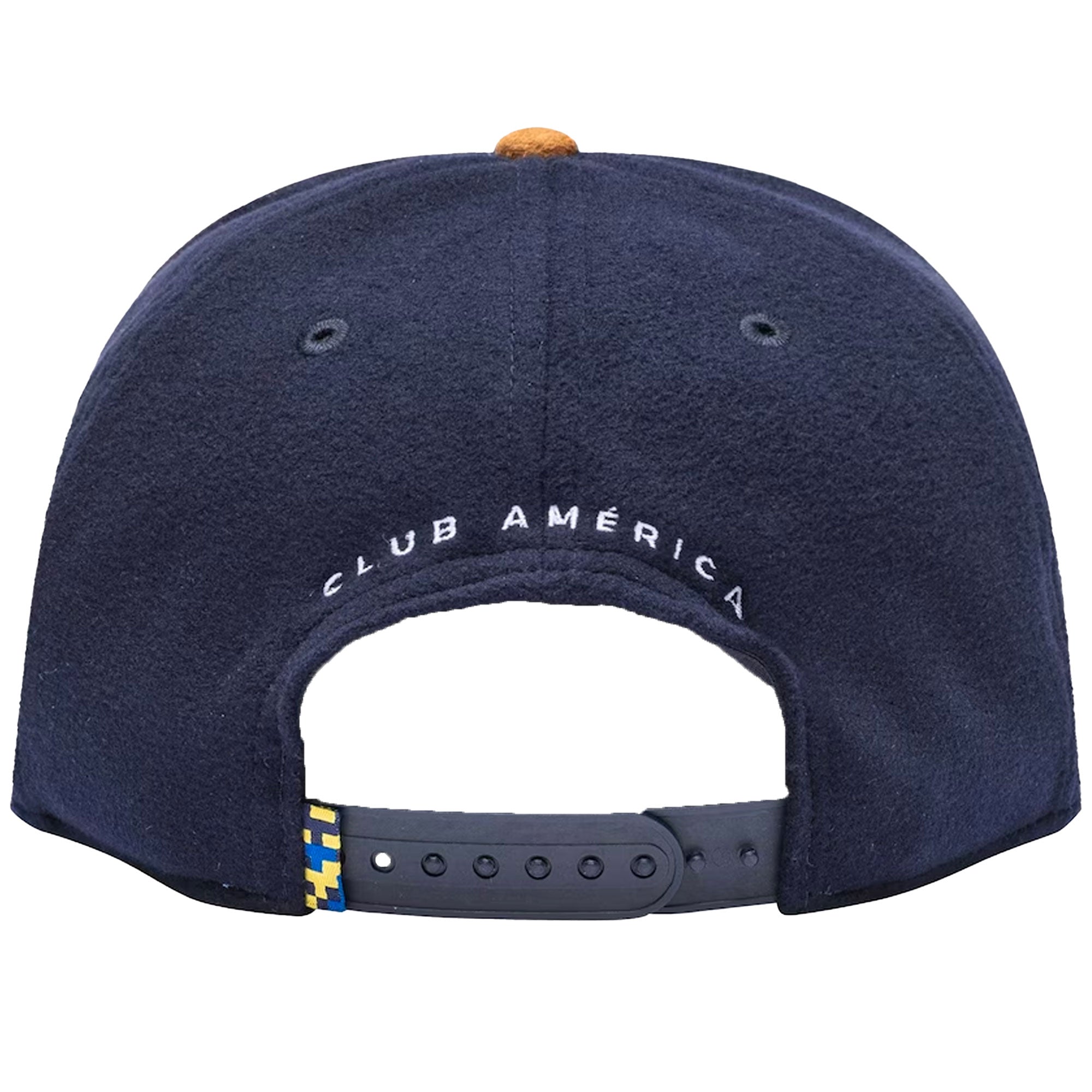 Fan Ink Club America Snapback Hat Navy/Brown、mySite、bottomscart