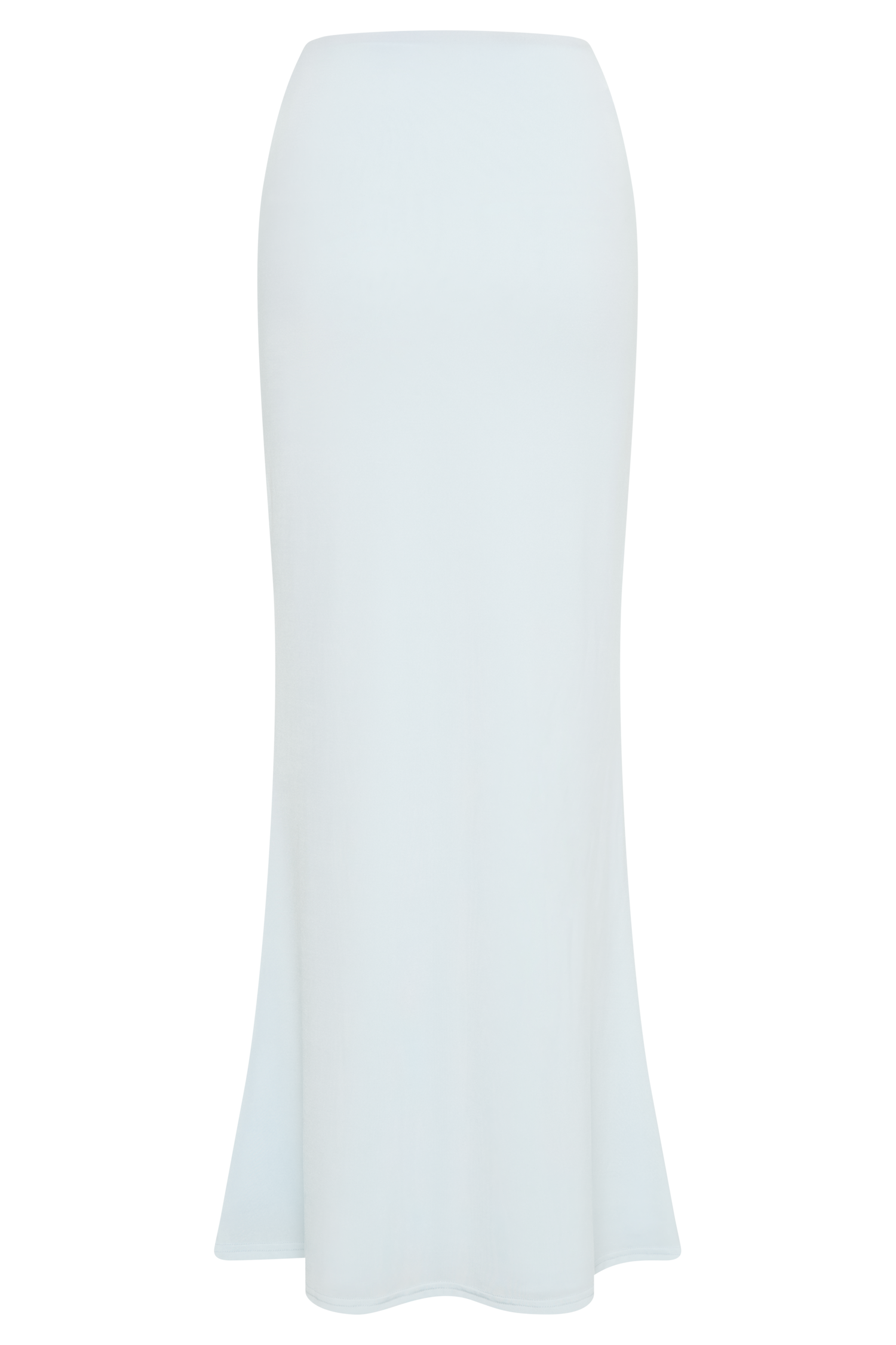 Bruna Slinky Fishtail Maxi Skirt - Sky Blue、mySite、solidvoid