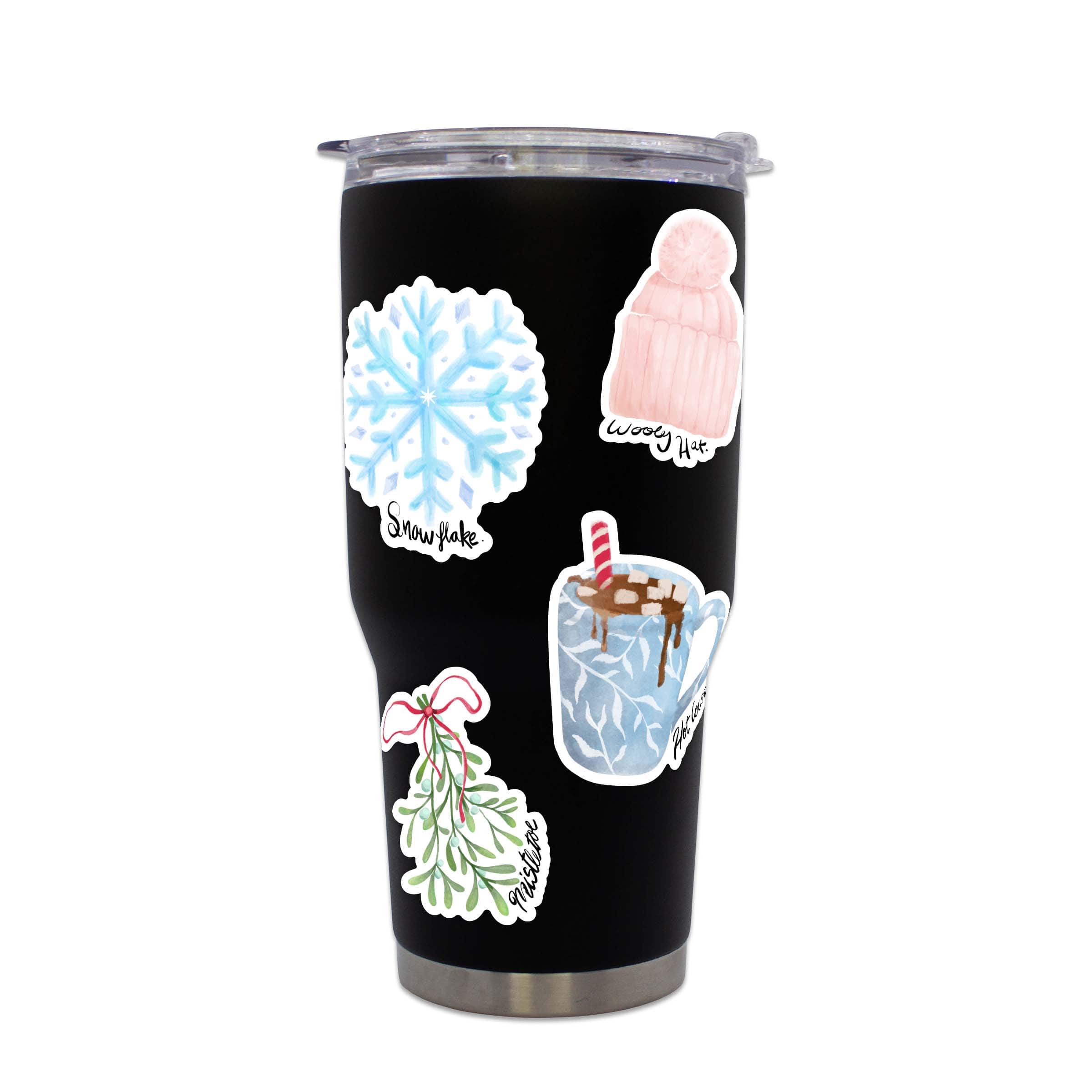  Winter Watercolor Stickers 10 Pack、mySite、elrpsem3k