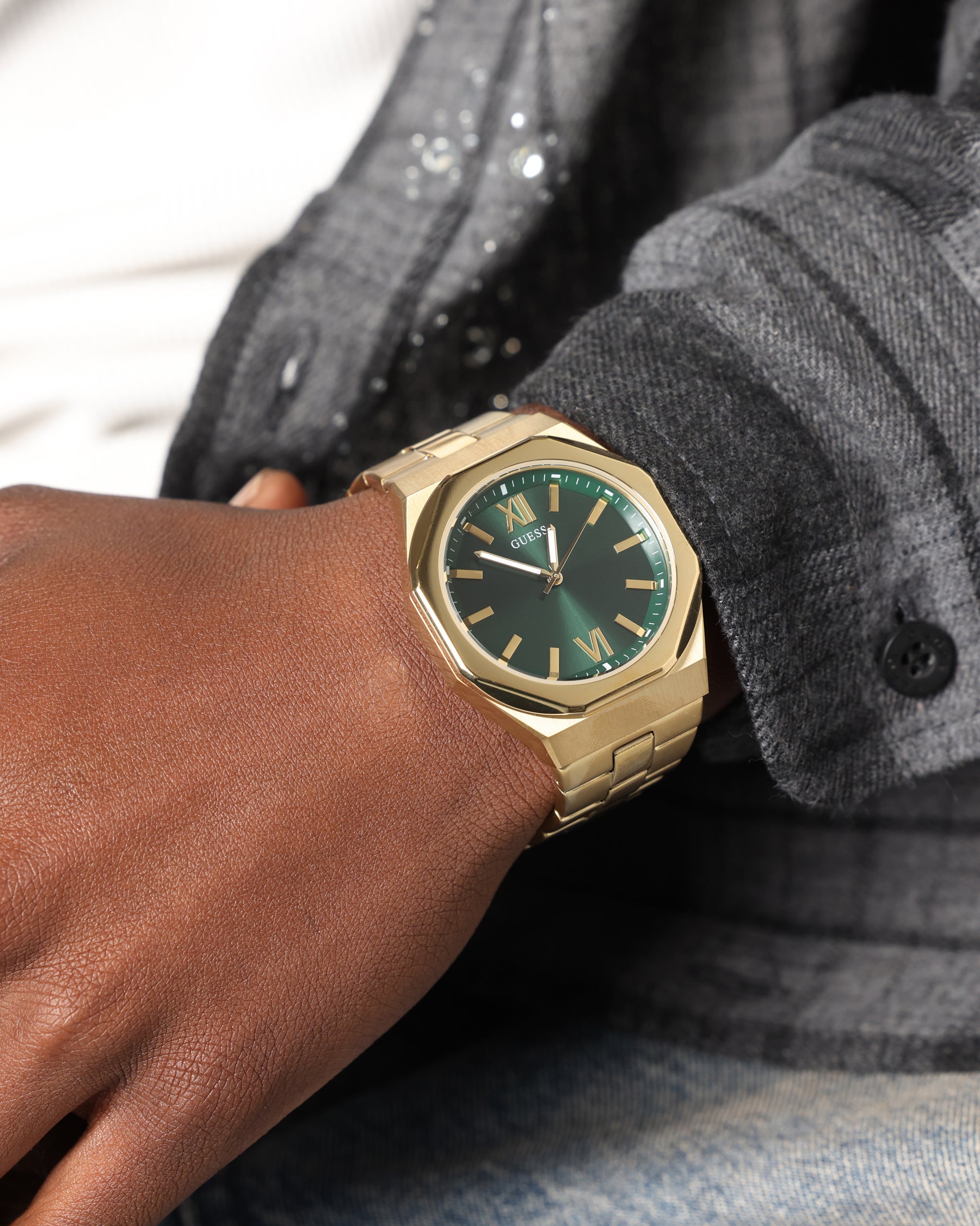 Guess Mainline Emperor Bracelet Watch Gold、mySite、zt4zffjzw