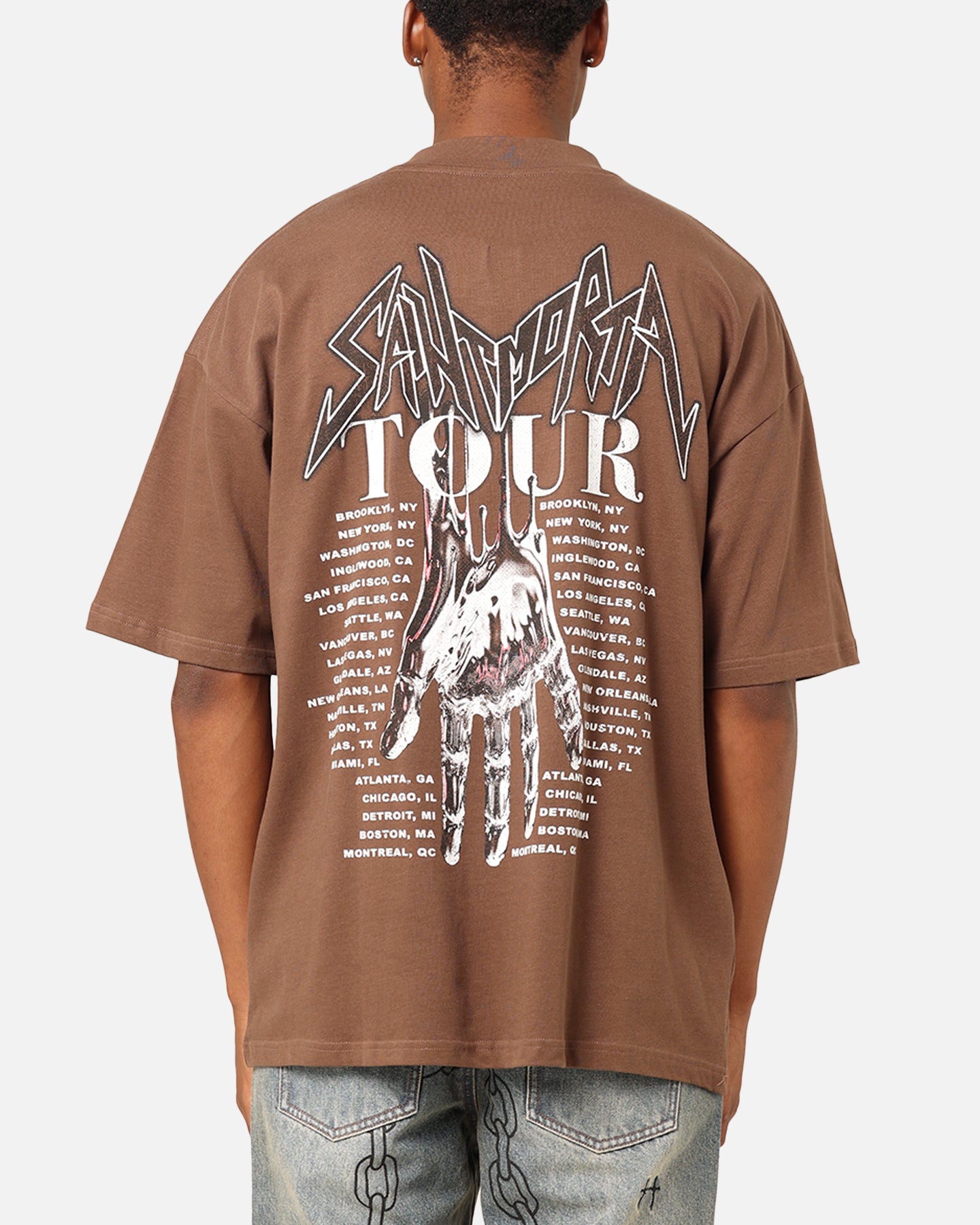 Saint Morta Tour Mock T-Shirt Brown、mySite、zt4zffjzw