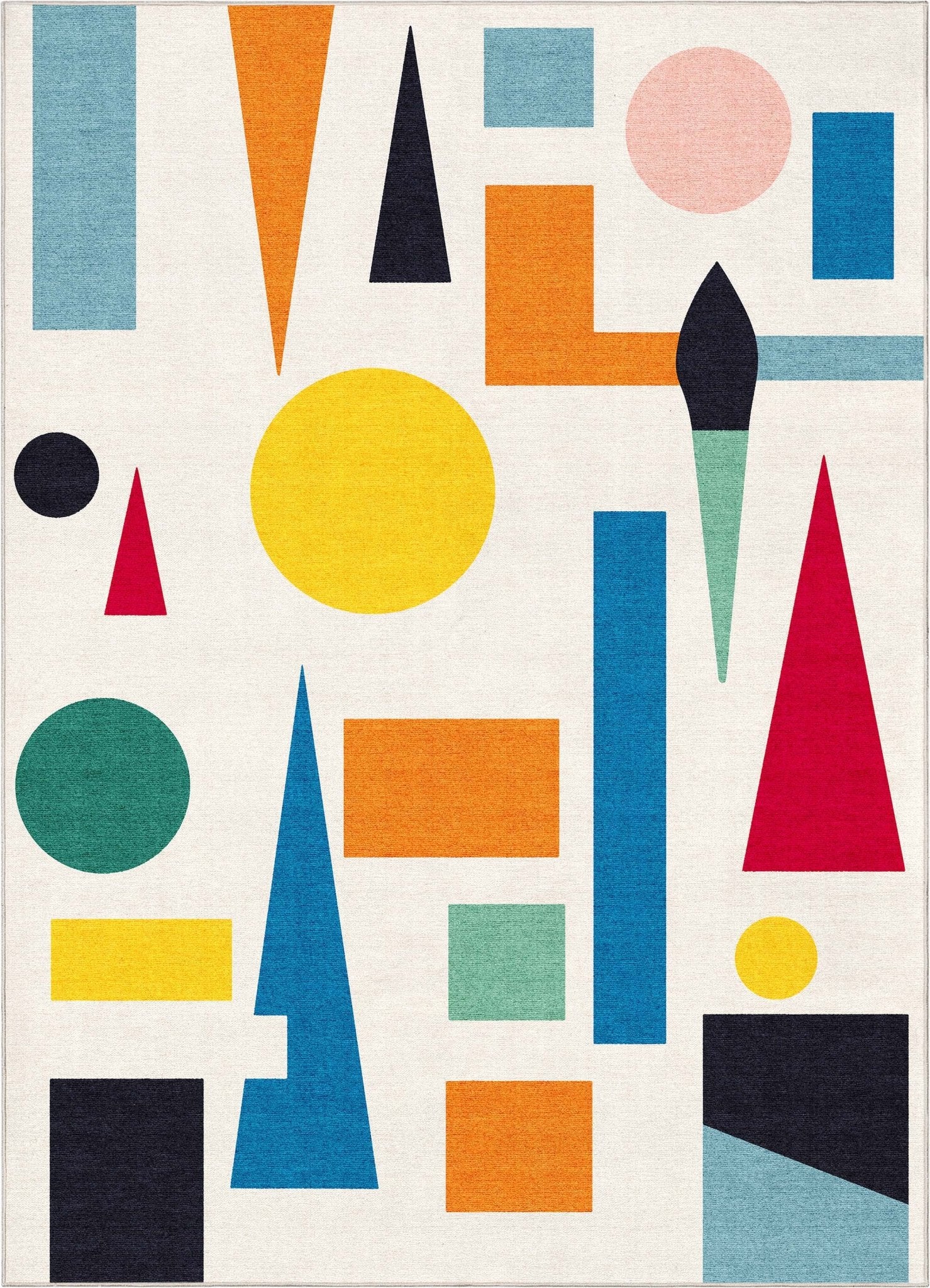 Crayola Modern Abstract Art Color Blast Multi Color Area Rug By Well Woven、mySite、gigharbornorthrealestate