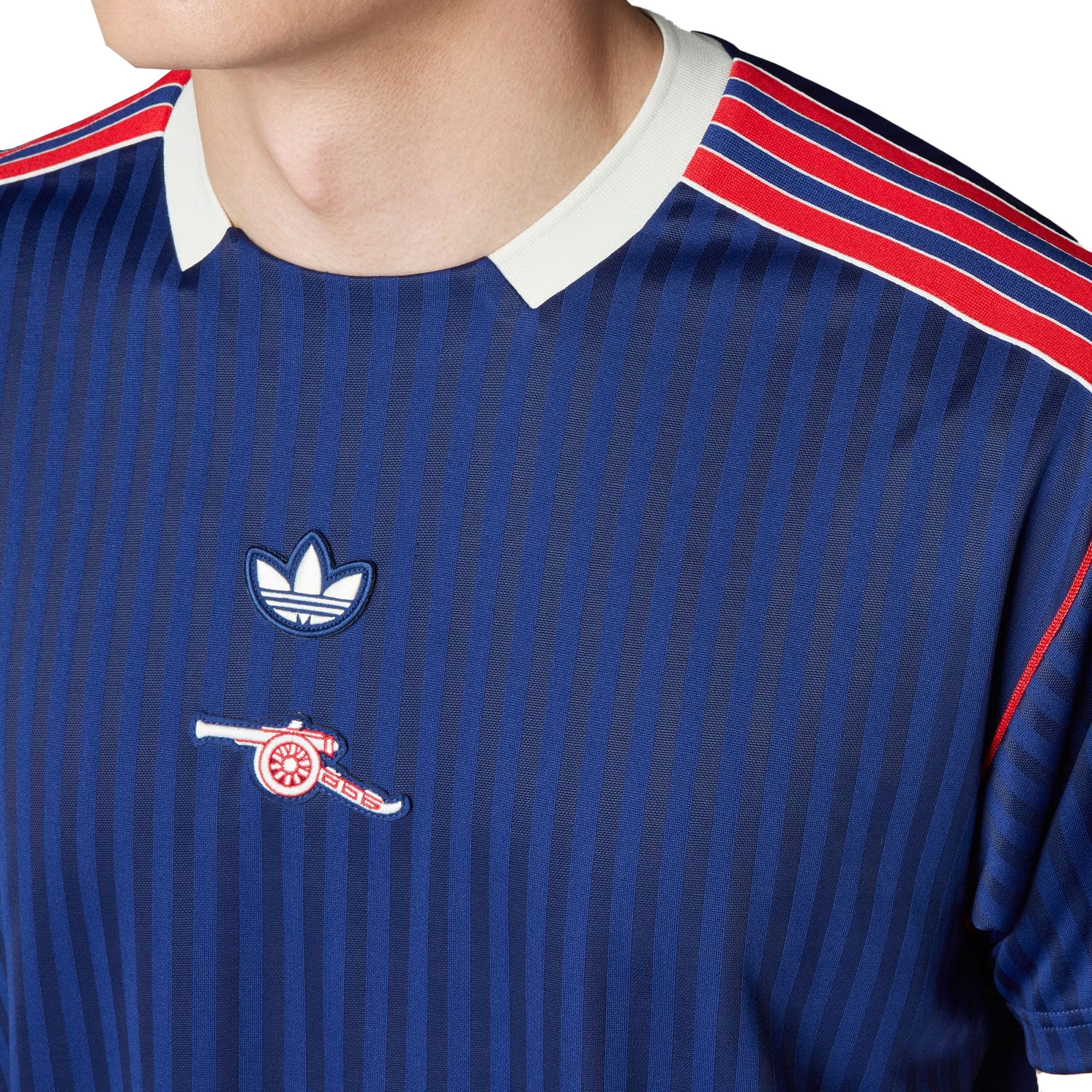 adidas Men's Arsenal 2025/26 Icon Jersey Navy/Red/White、mySite、noshort