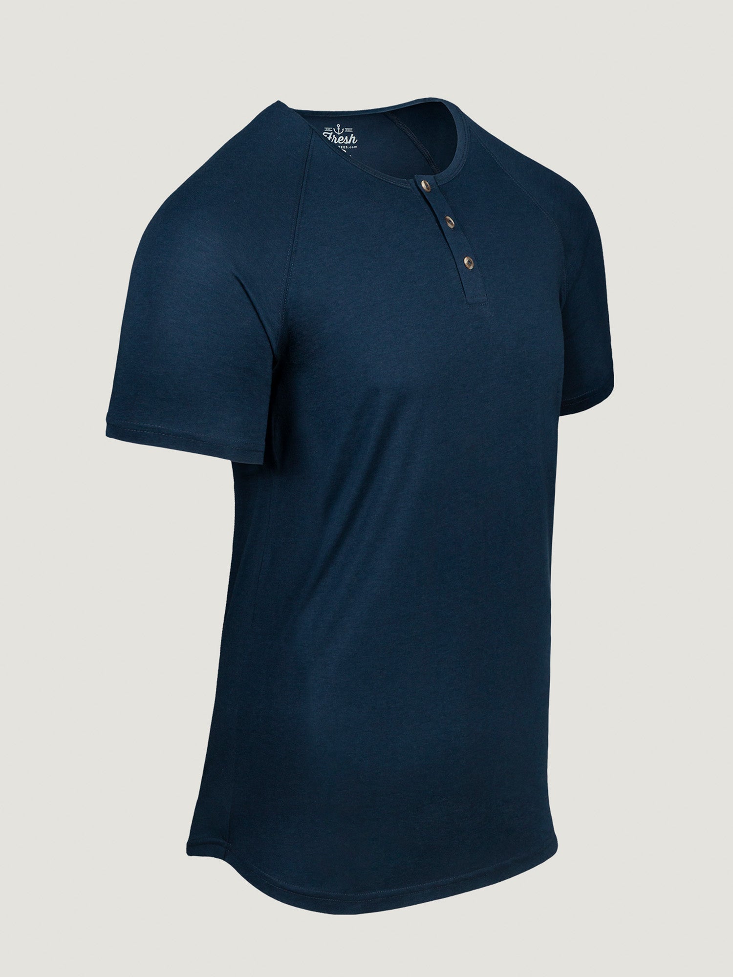  Navy Slim Fit Henley FINAL SALE、mySite、ghnorth