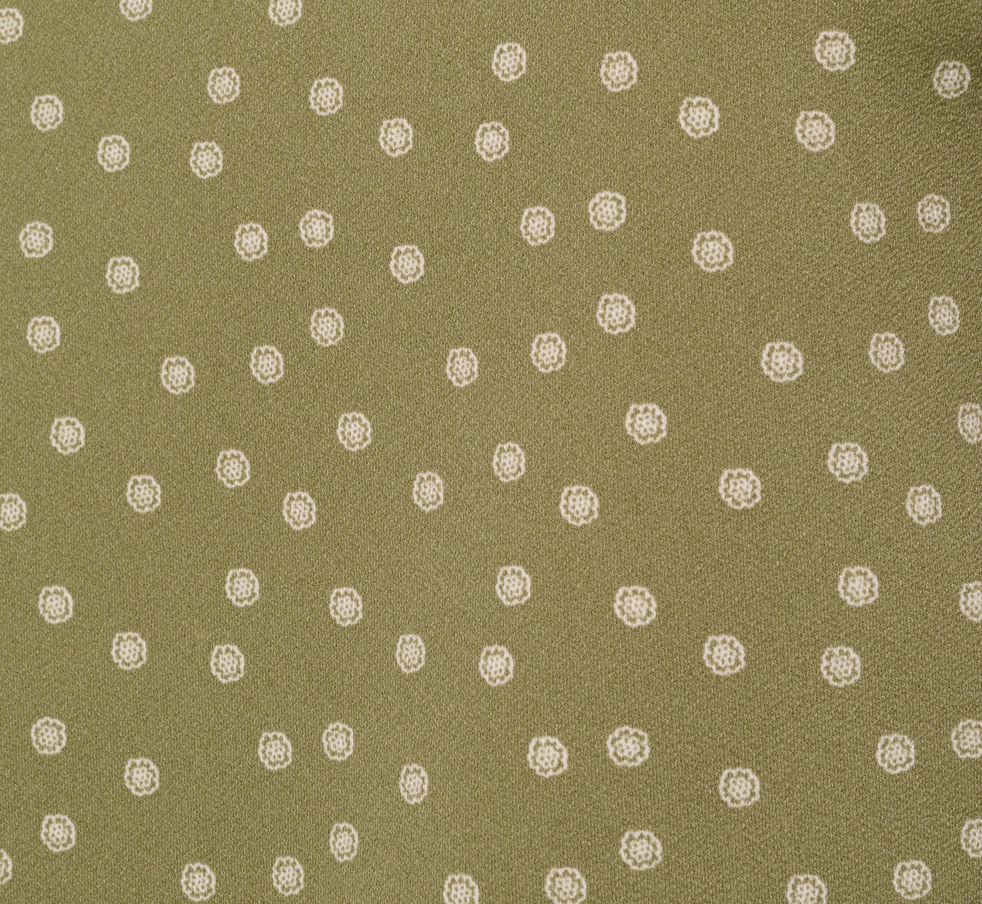 Cap Sleeve Ruched Side Top In Oil Green Scribble Daisy、mySite、solidvoid