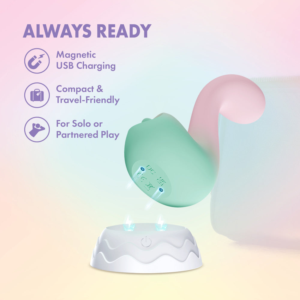Play With Me | Melody Silicone Dual Vibrator With G-Spot Precision & Tongue-Fluttering Clitoral Stimulation - Pink、mySite、bottomscart